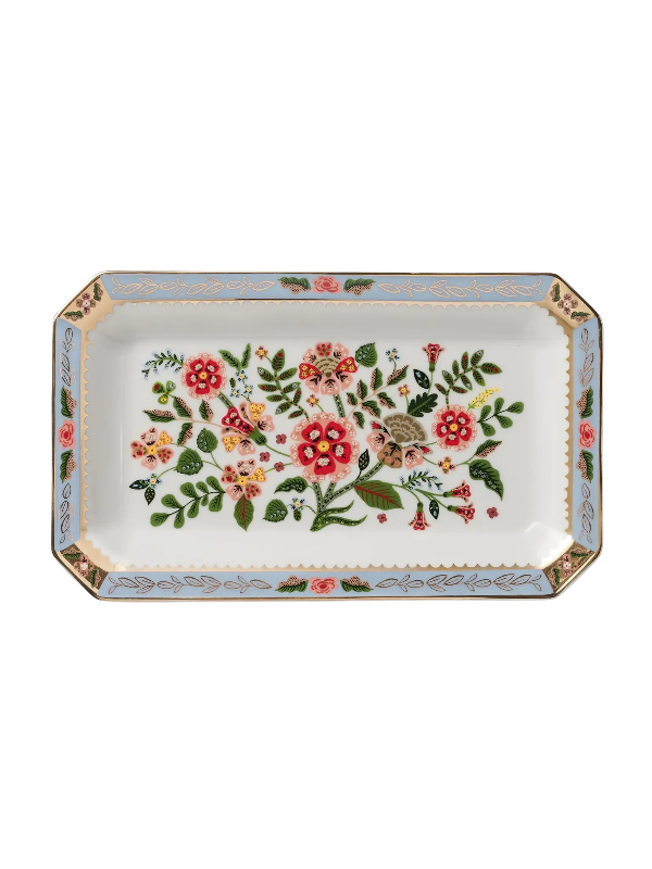 floral catchall or trinket tray 