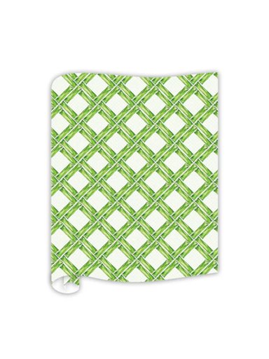 bamboo grass print paper table runner