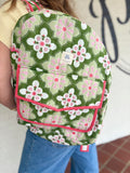 Grenada Mosaic Luxe Quilted Backpack bookbag back to school heart of grace