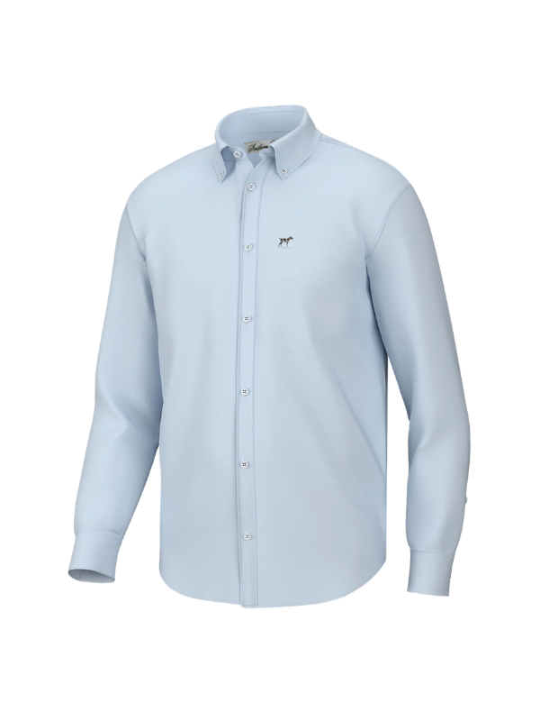 Hadley Classic Long Sleeve Button Down in Blue Sky by Southern Point C — Pecan Row