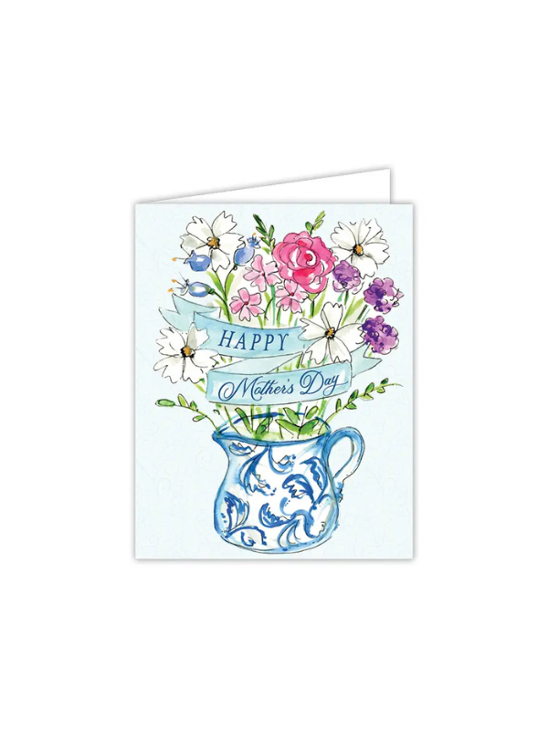 Greeting card with flowers and 'Happy Mother's Day' text 