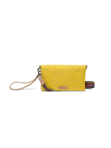 glitter yellow purse