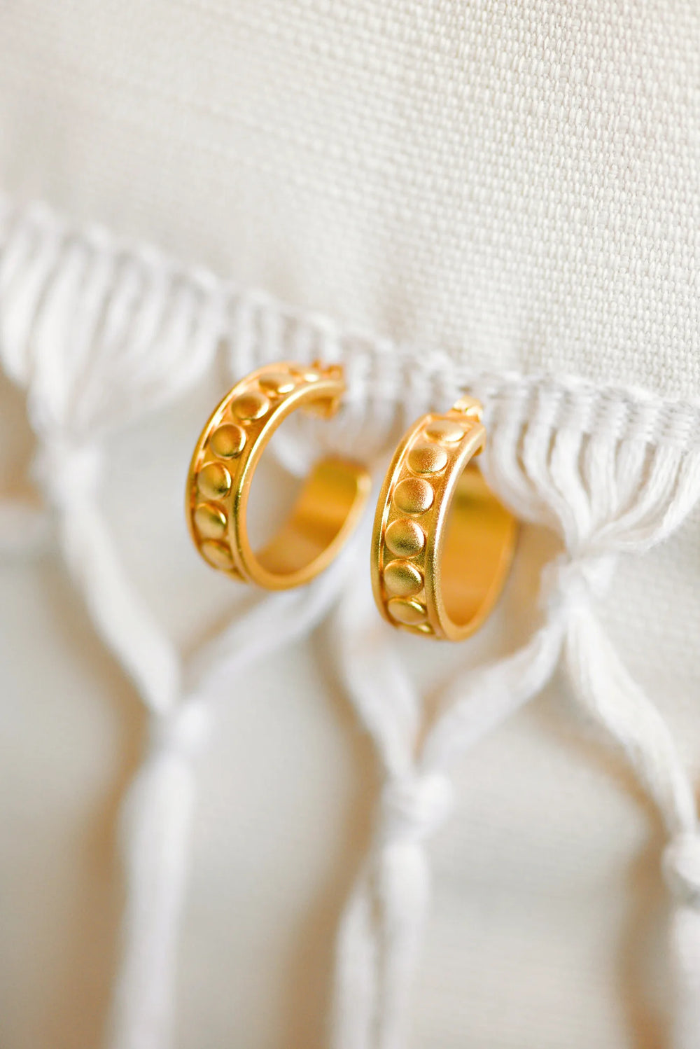 Harper Hoops by Tatum James gold earrings