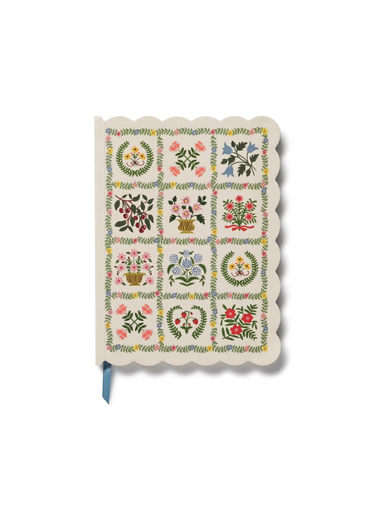 softcover journal with flowers 