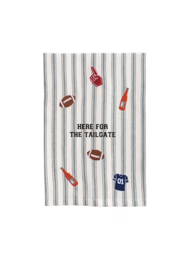 Here For The Tailgate Embroidered Towel 