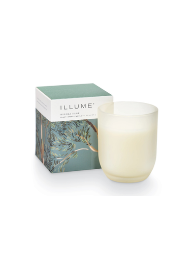 Hinoki Sage Baby Boxed Glass Candle green