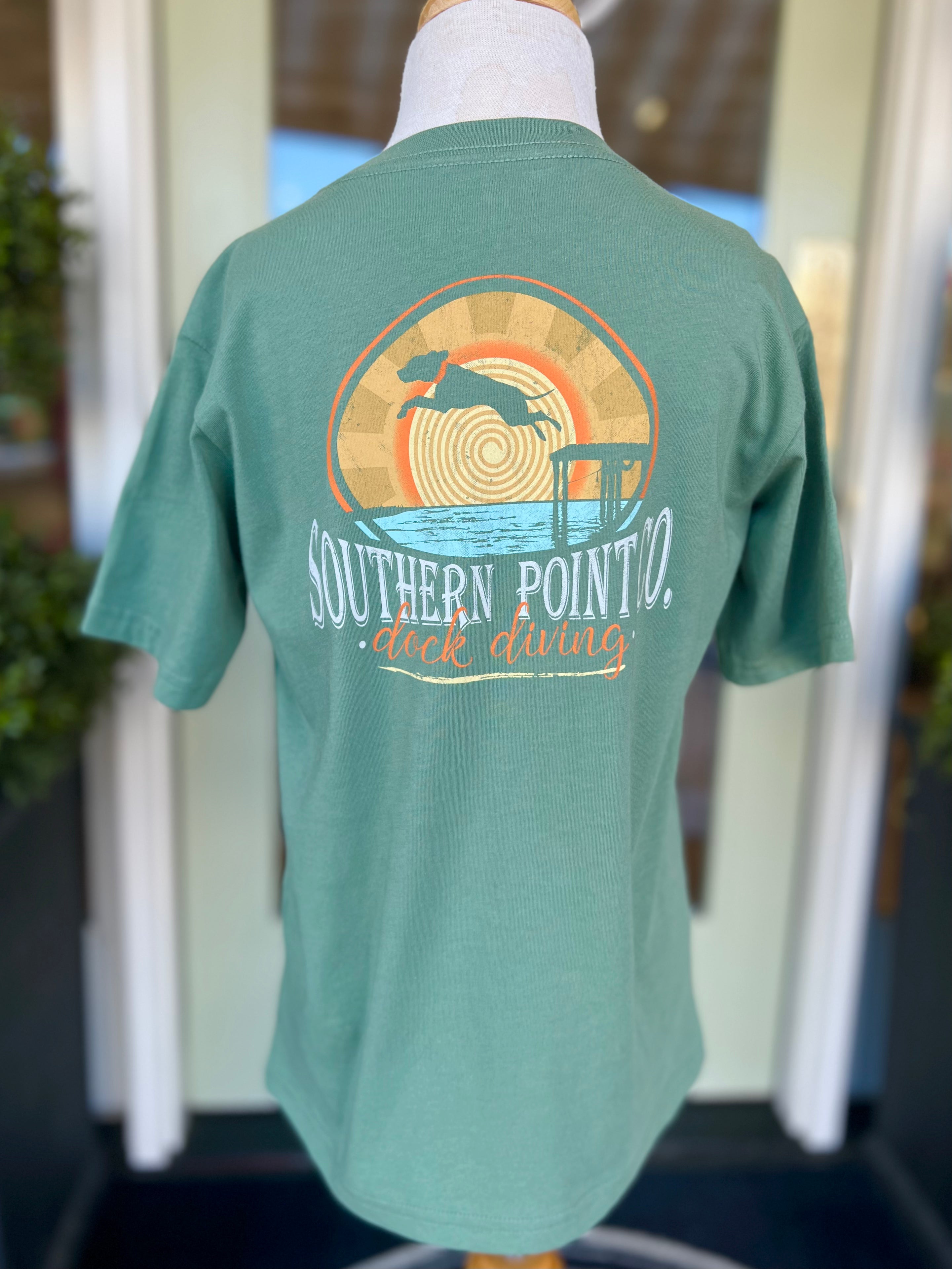 Youth Dock Diving Dog Tee by Southern Point Co.