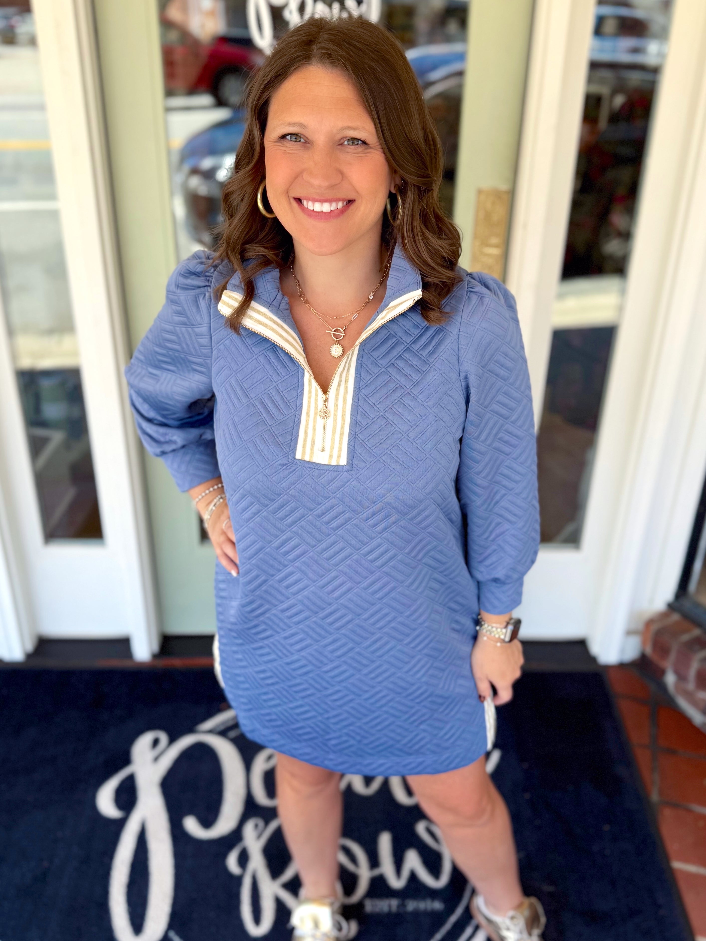 The Brittany Dress in Blue