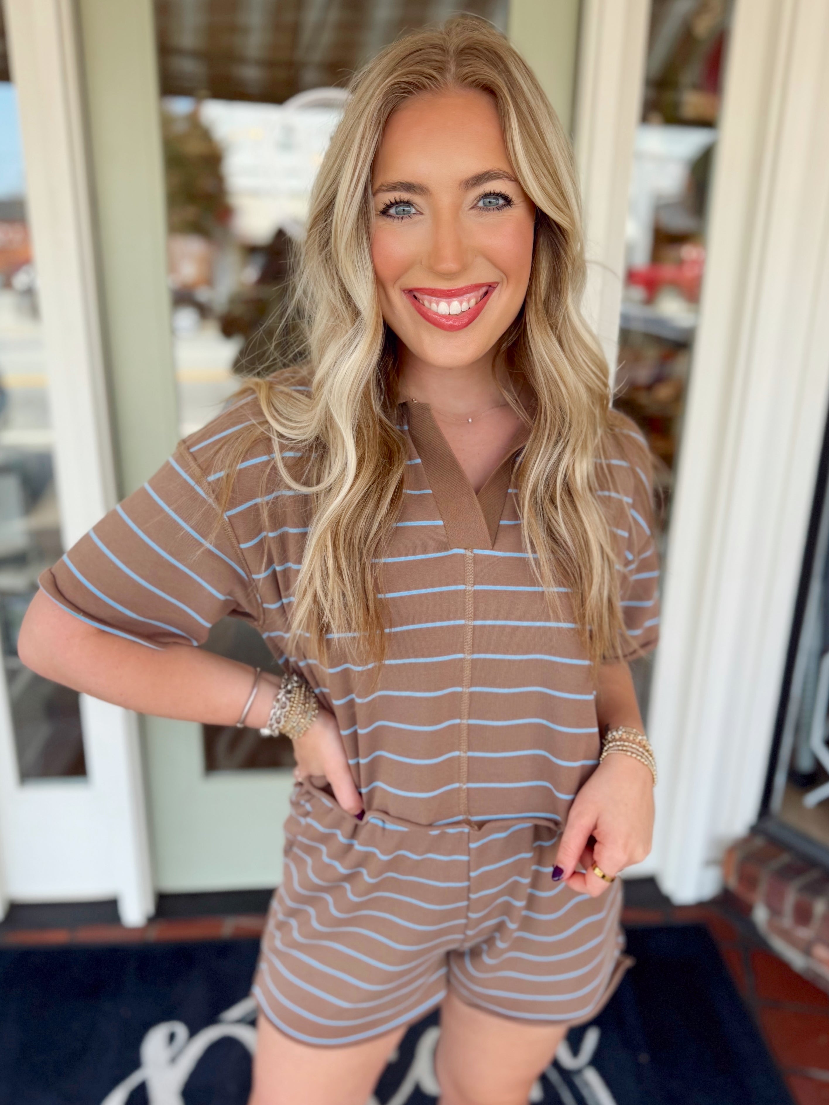 What Do You Say Striped Top