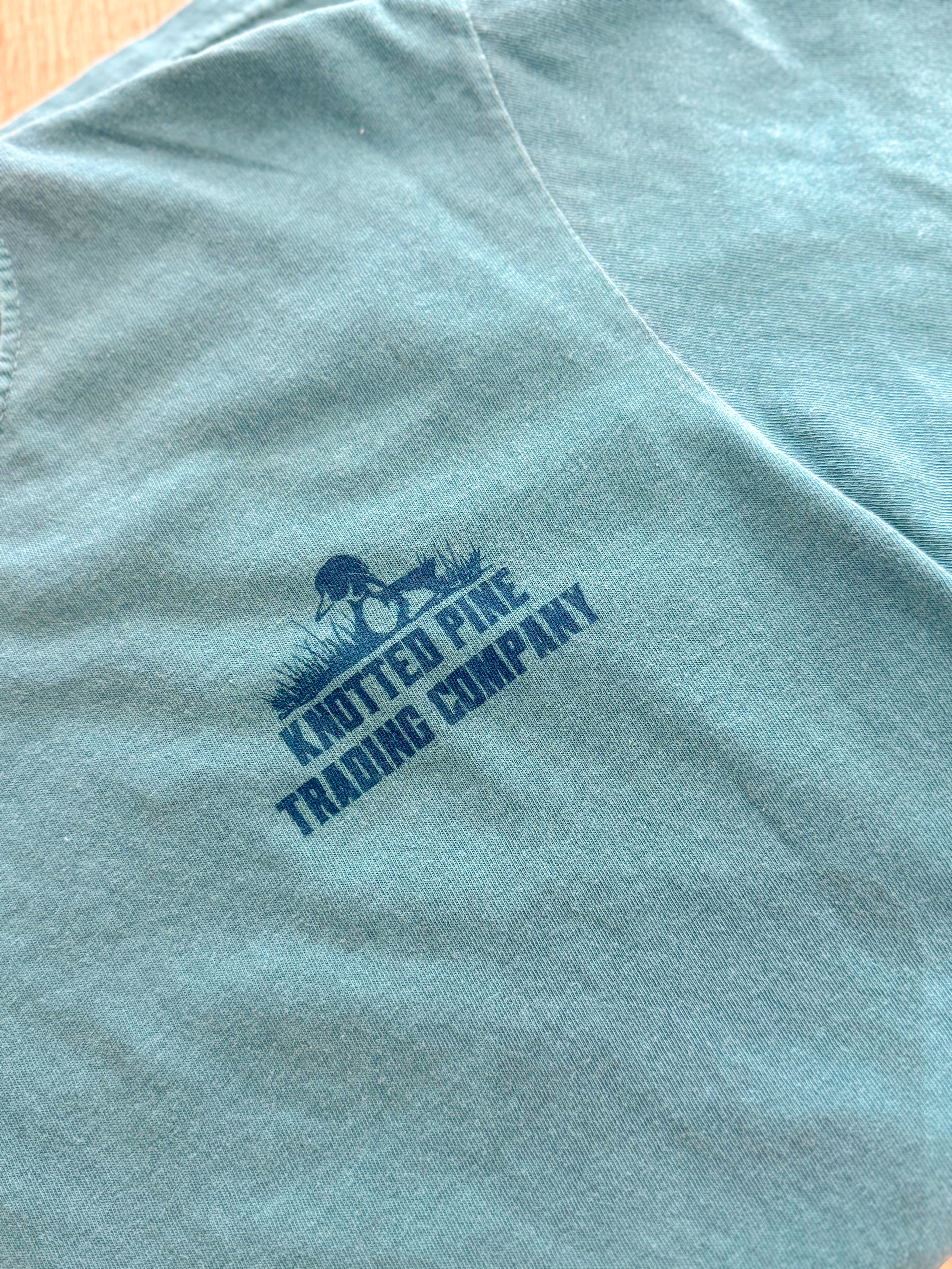 Flyway Short Sleeve Tee in Emerald by Knotted Pine Trading Co.