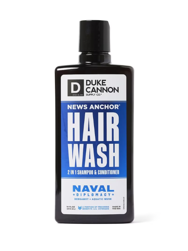 Naval Diplomacy News Anchor Hair Wash 2-in-1 Shampoo & Conditioner