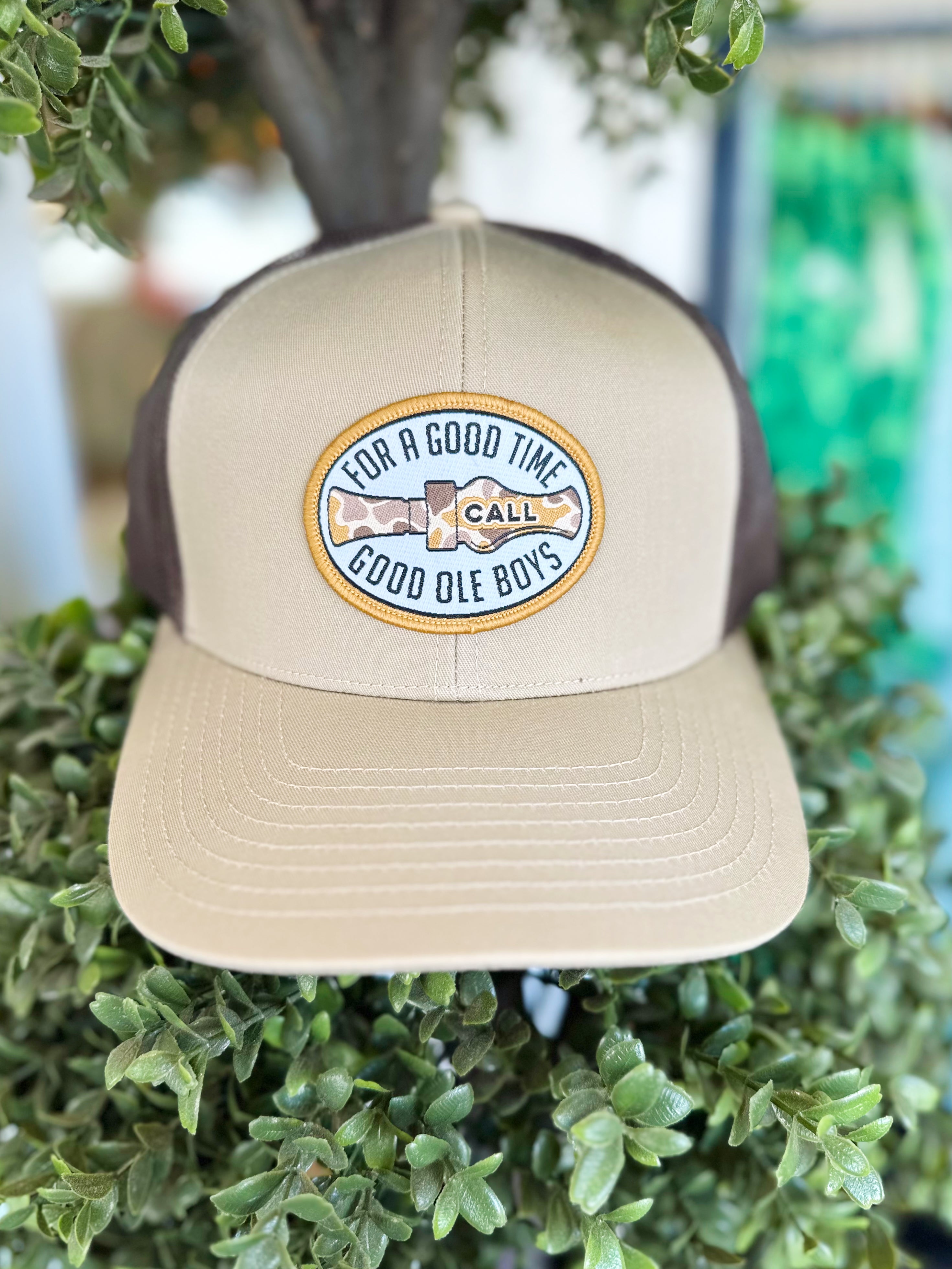 Duck Call Patch Hat by Good Ole Boys