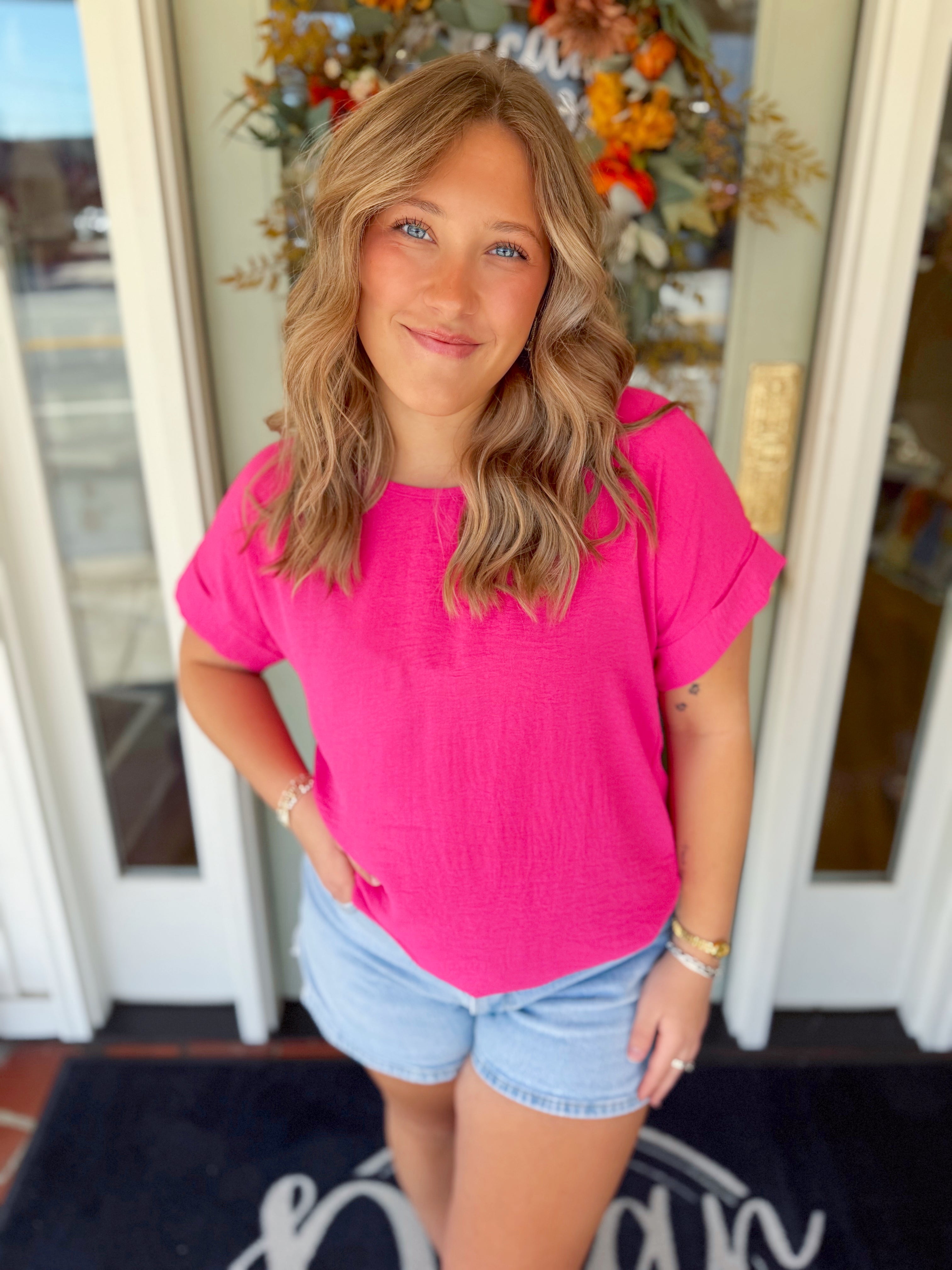 Jenna’s New Favorite Top in  Hot Pink