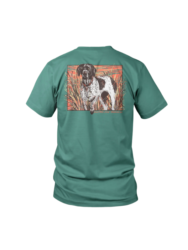 Dog Tee in Green by Knotted Pine Trading Co.