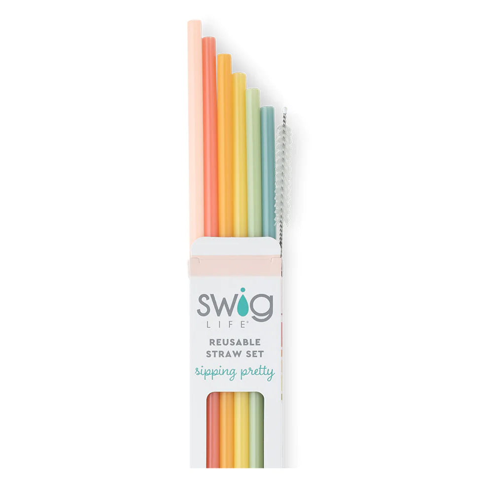 Good Vibrations Rainbow Straw Set by Swig Life