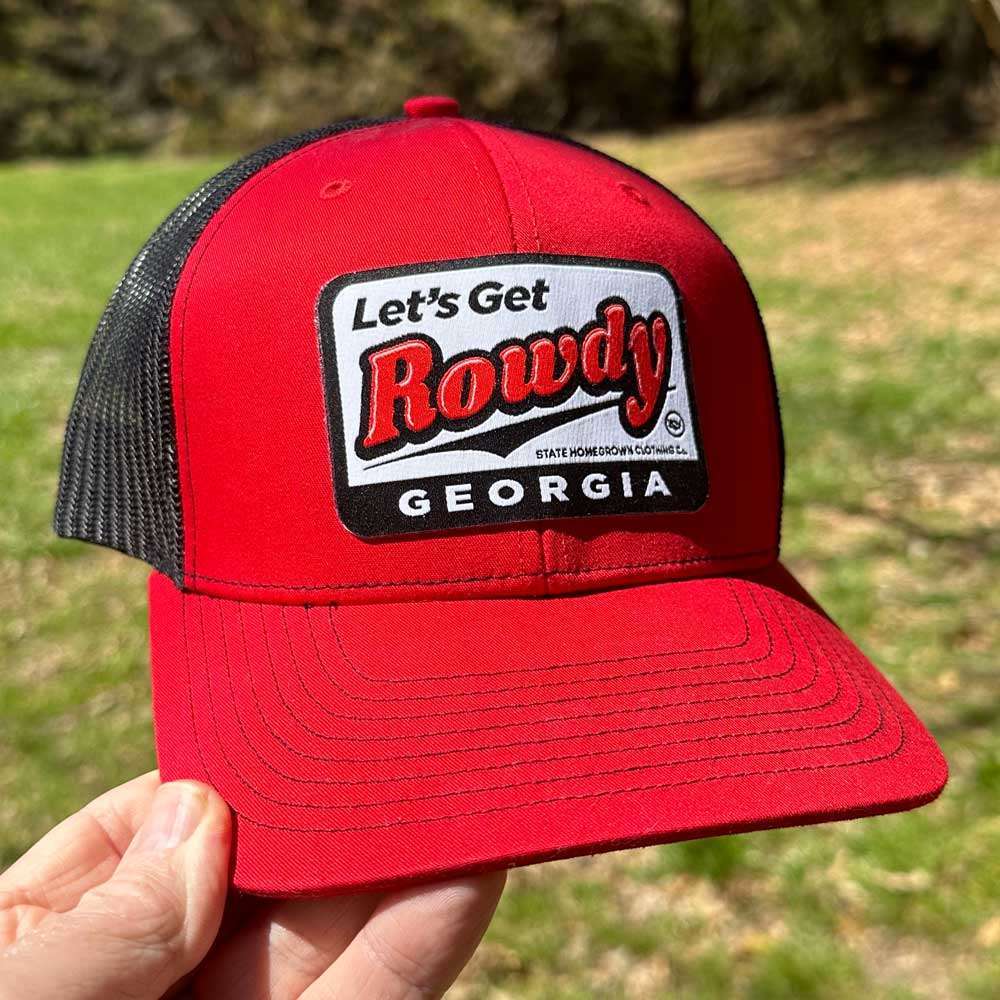 Red/Black Let's Get Rowdy Georgia Hat by State Homegrown