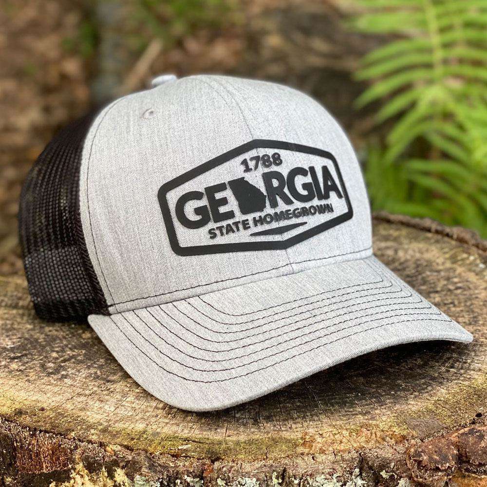 1788 Georgia Trucker Hat in Heather Gray/Black by State Homegrown
