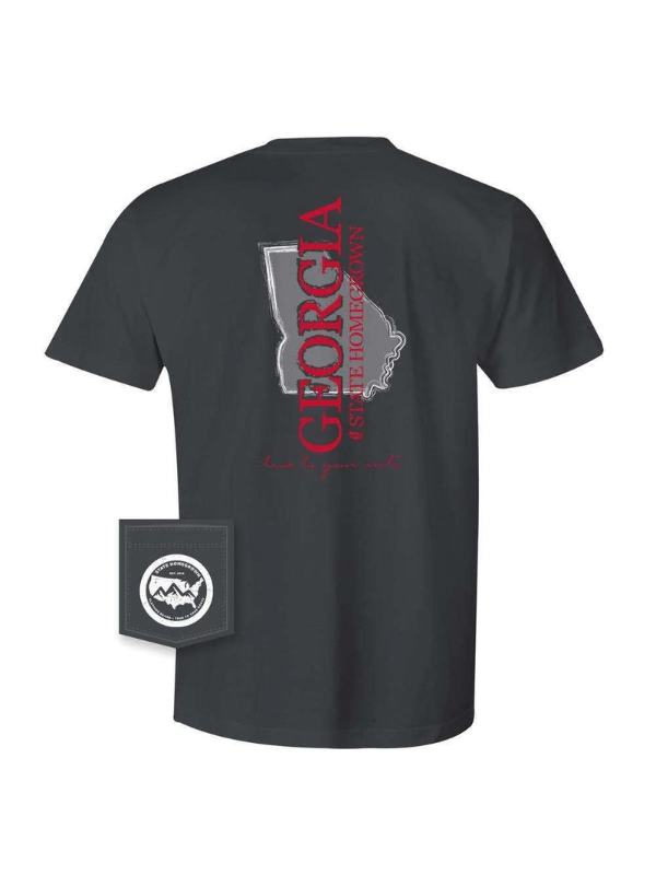 Classic Georgia Pocket Tee by State Homegrown