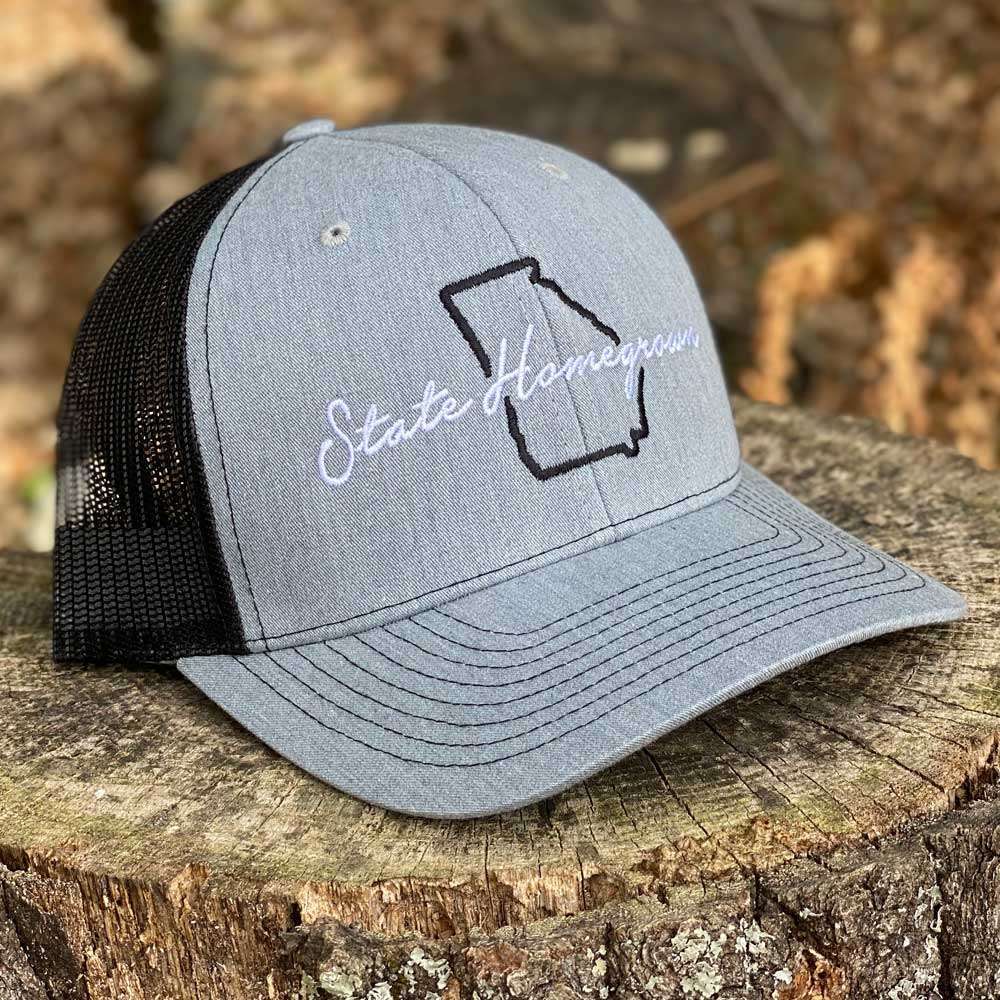 Georgia Grown Trucker Hat in Heather Gray by State Homegrown