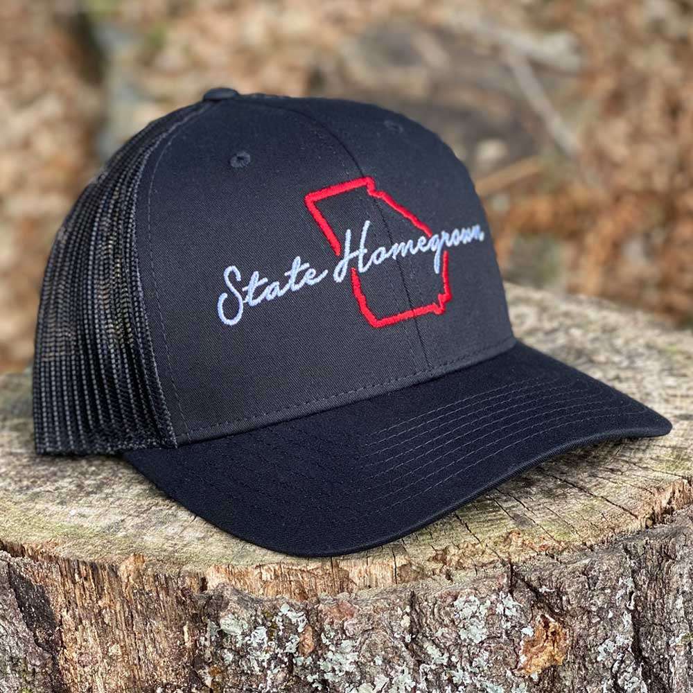 Georgia Grown Trucker Hat in Black by State Homegrown