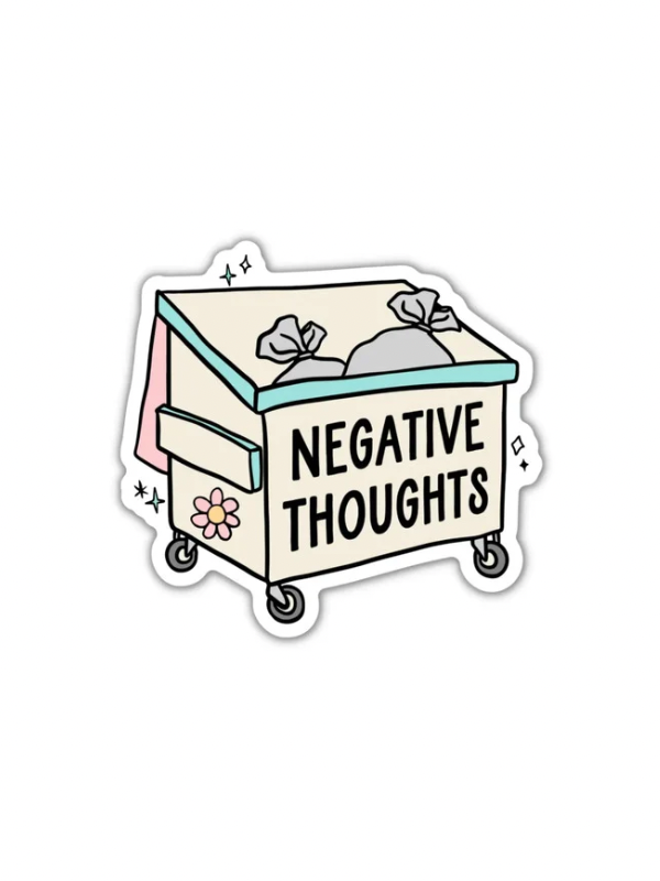 Negative Thoughts Vinyl Sticker