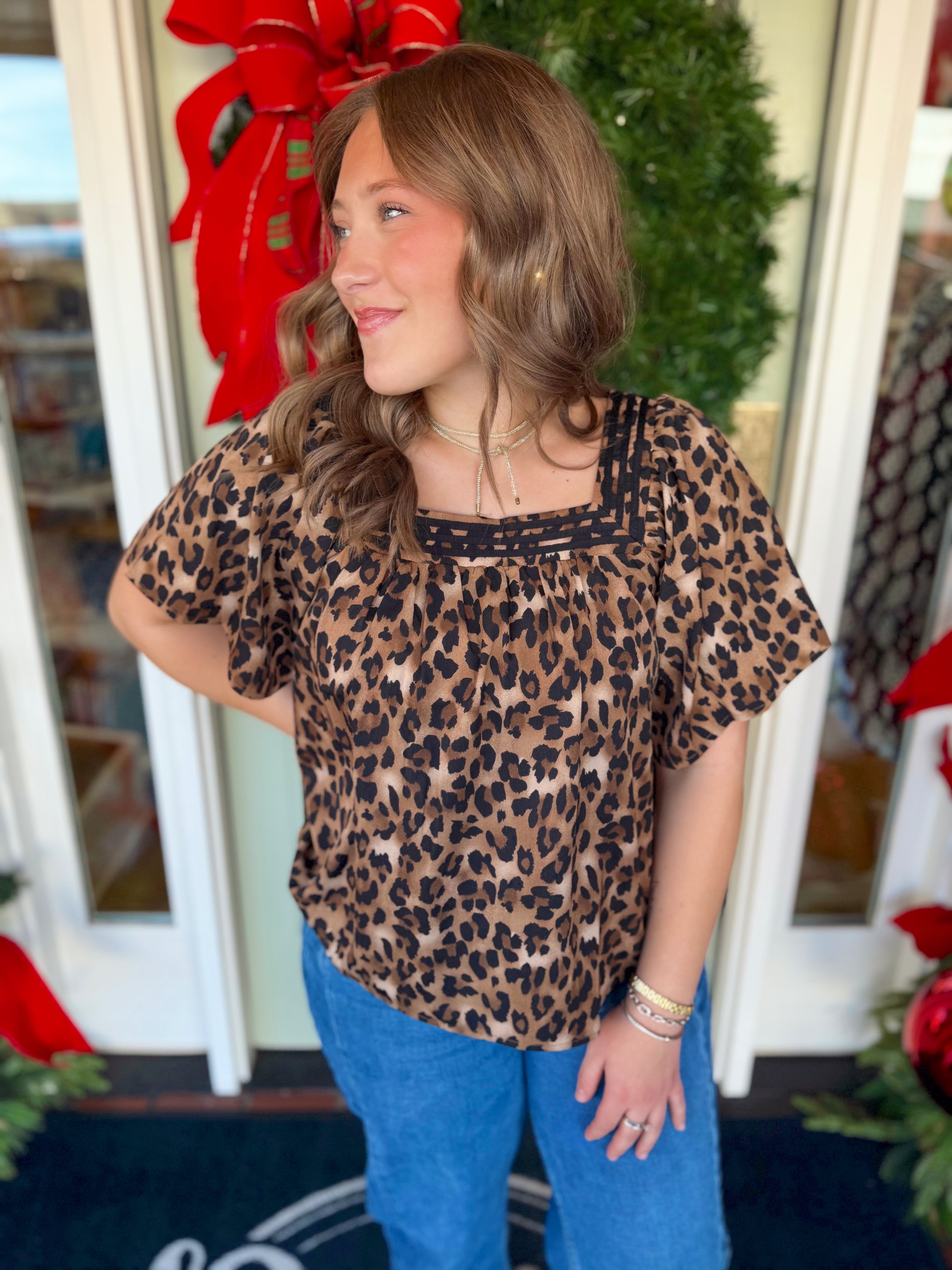 To Say The Least Leopard Top