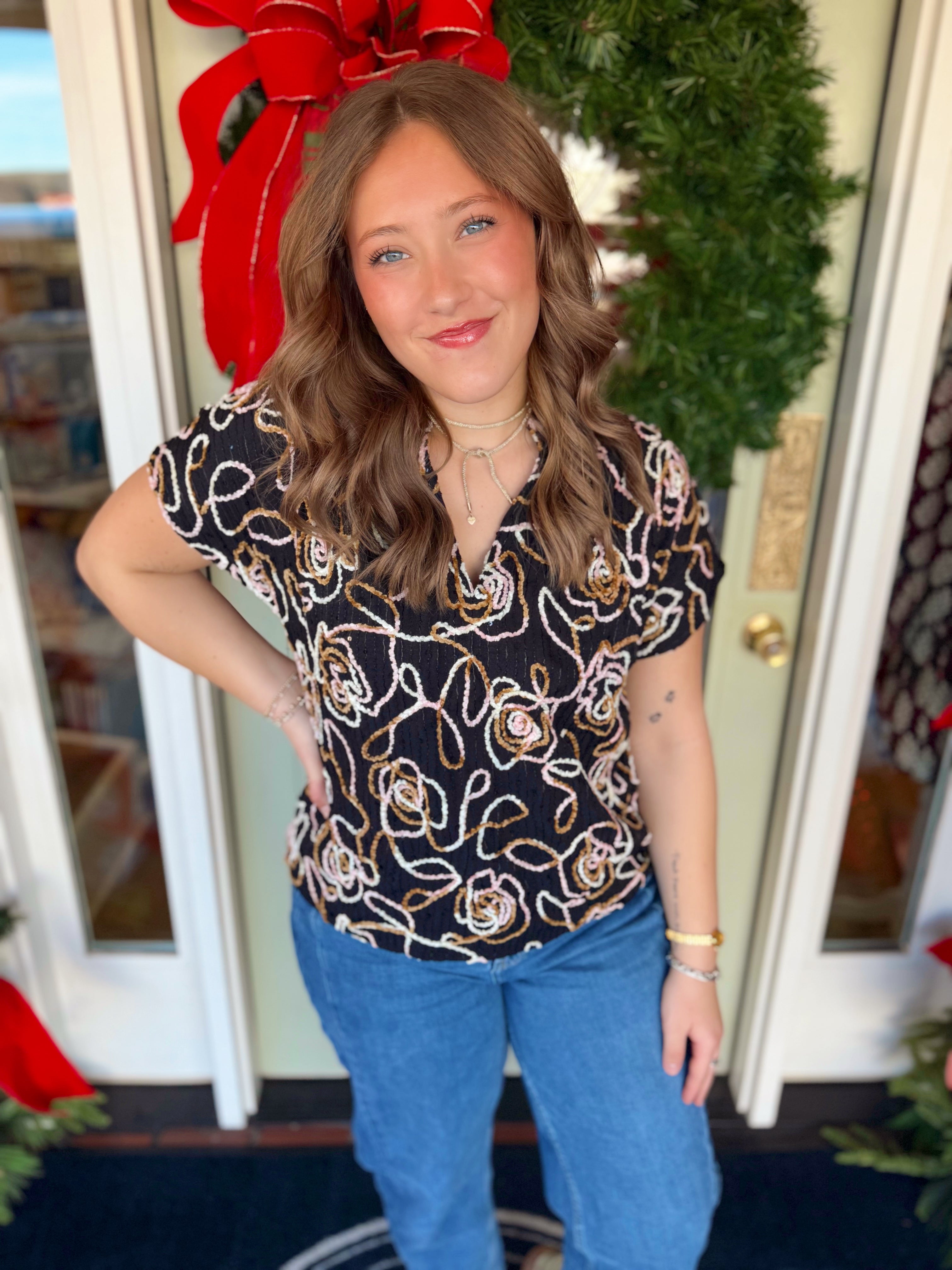 The Leslee Embroidered Top