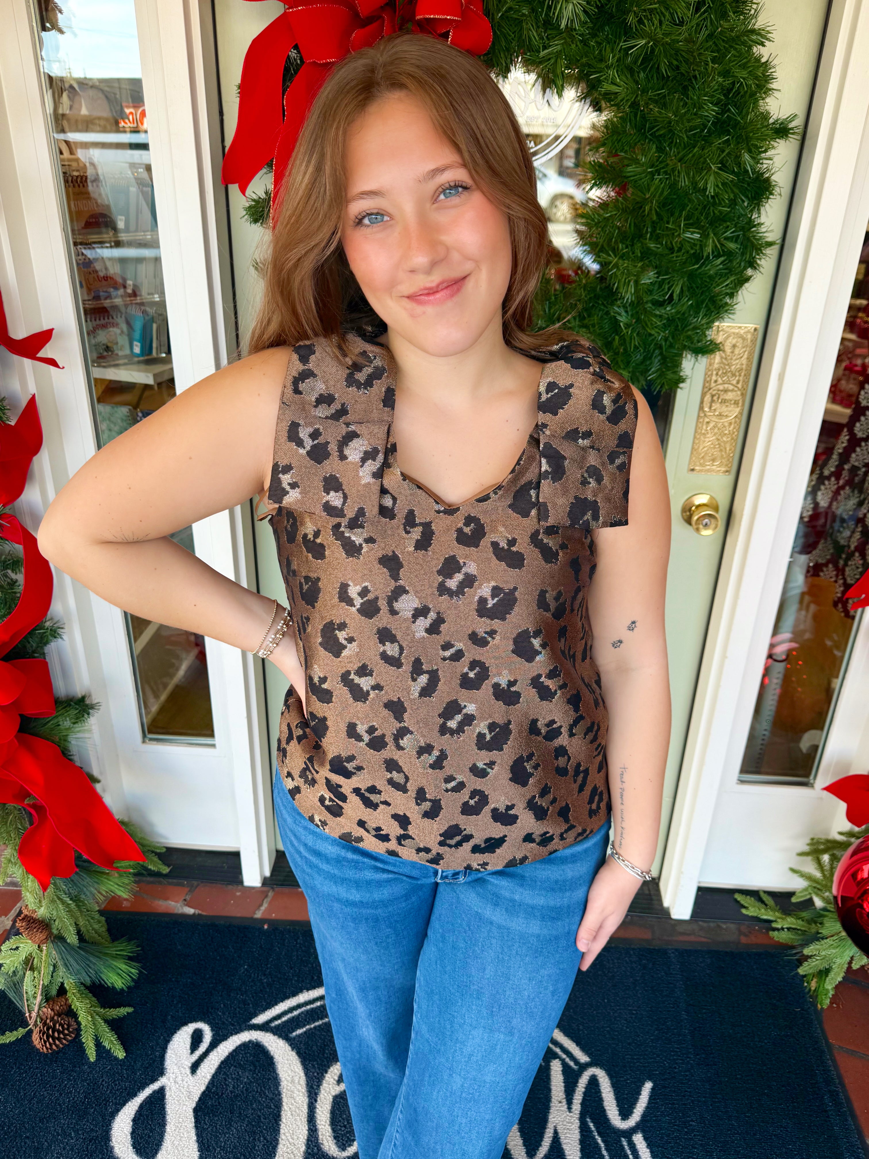 The Laney Leopard Top