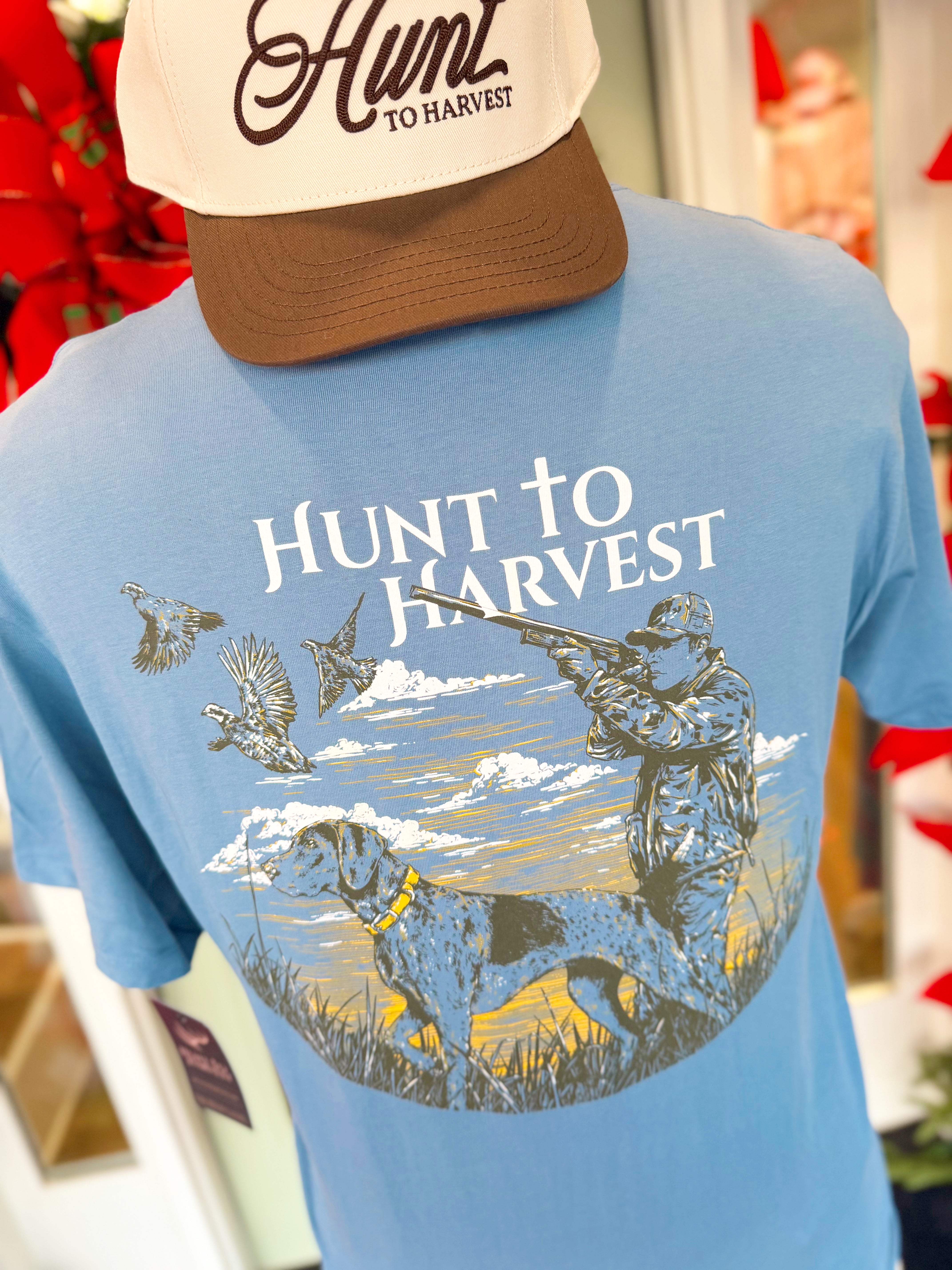 On Point Tee in Blue Mirage by Hunt to Harvest