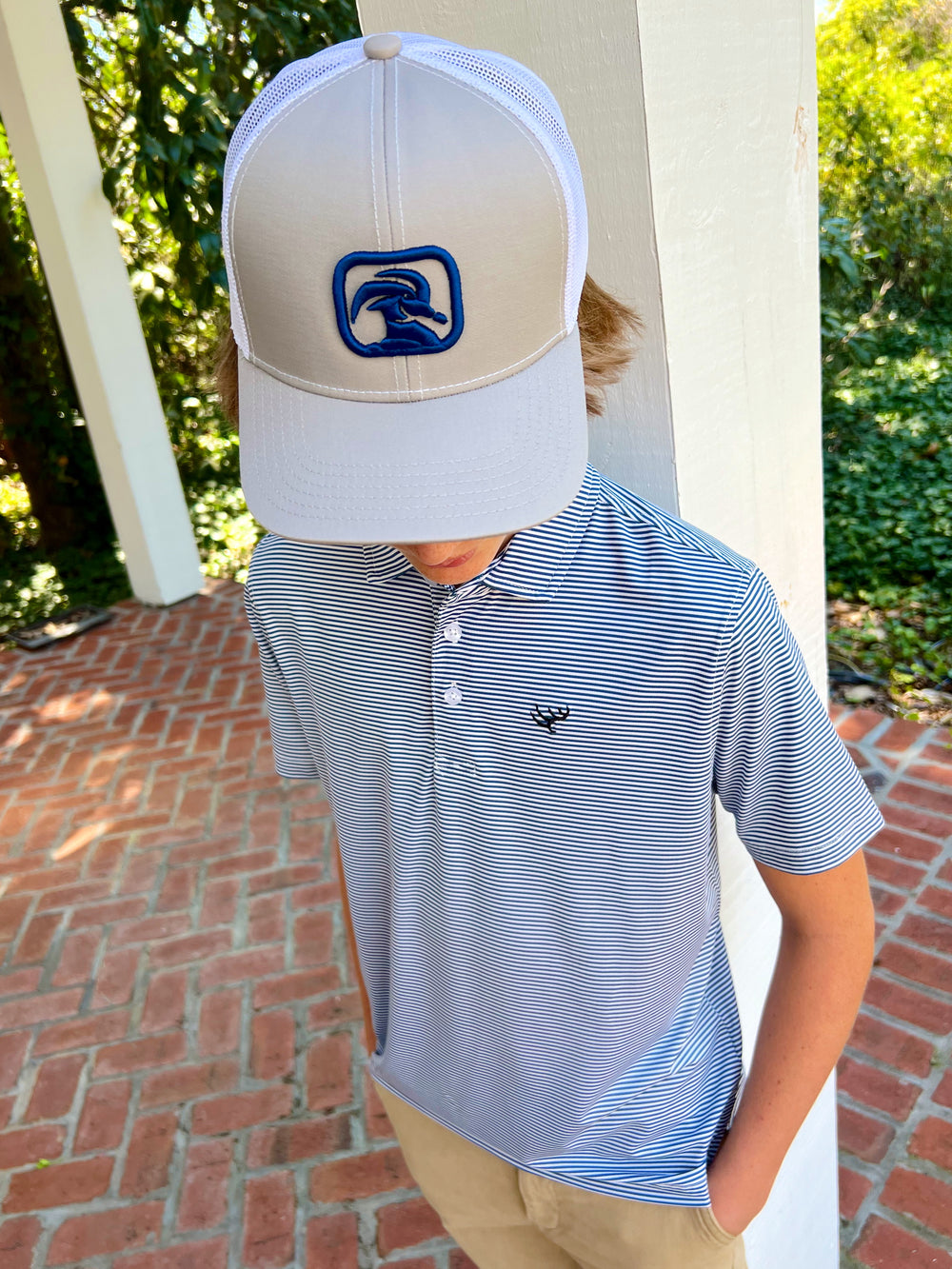YOUTH Midnight & White Polo by Hunt to Harvest