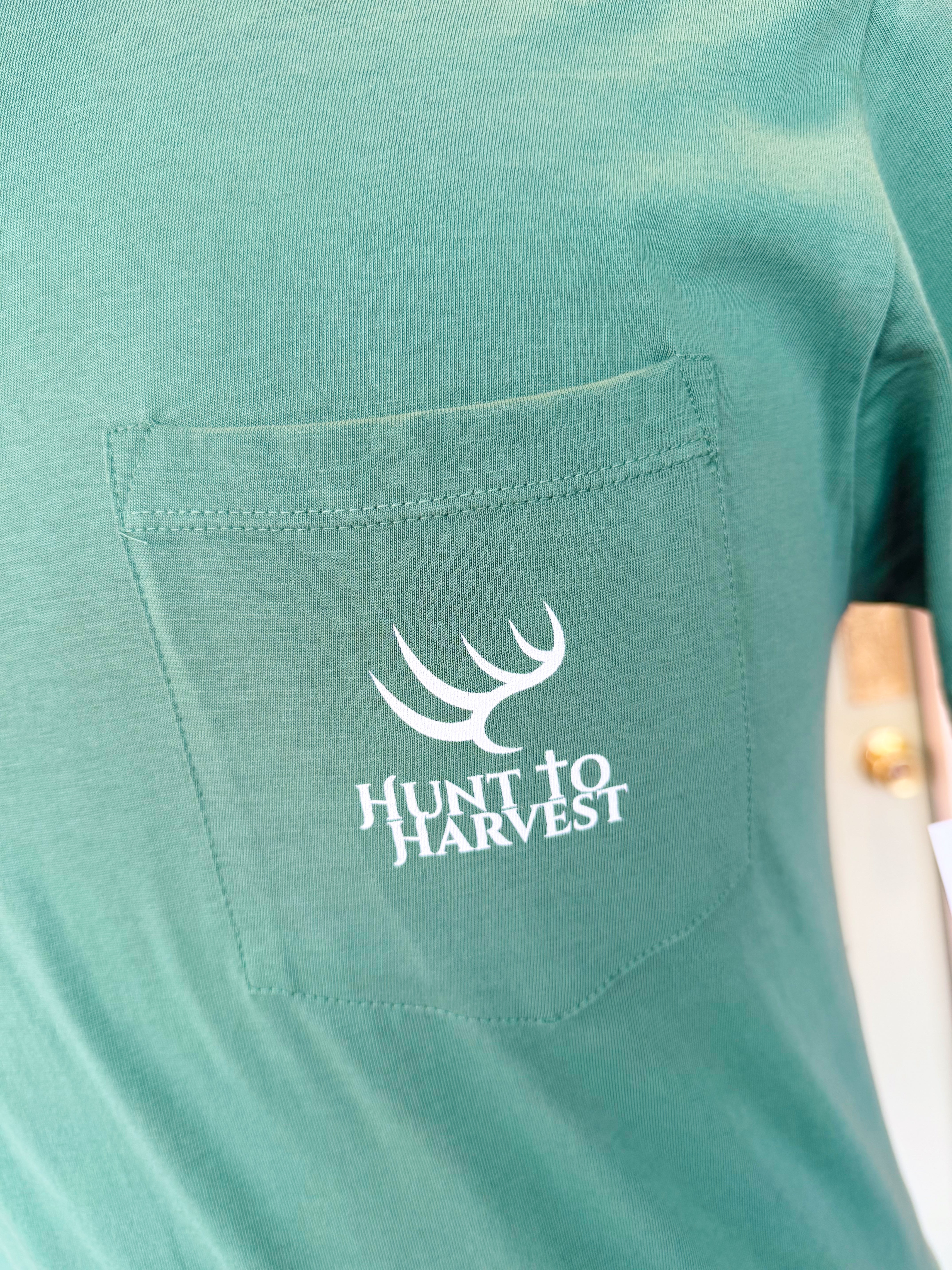 Dove Tee in Duck Green by Hunt to Harvest