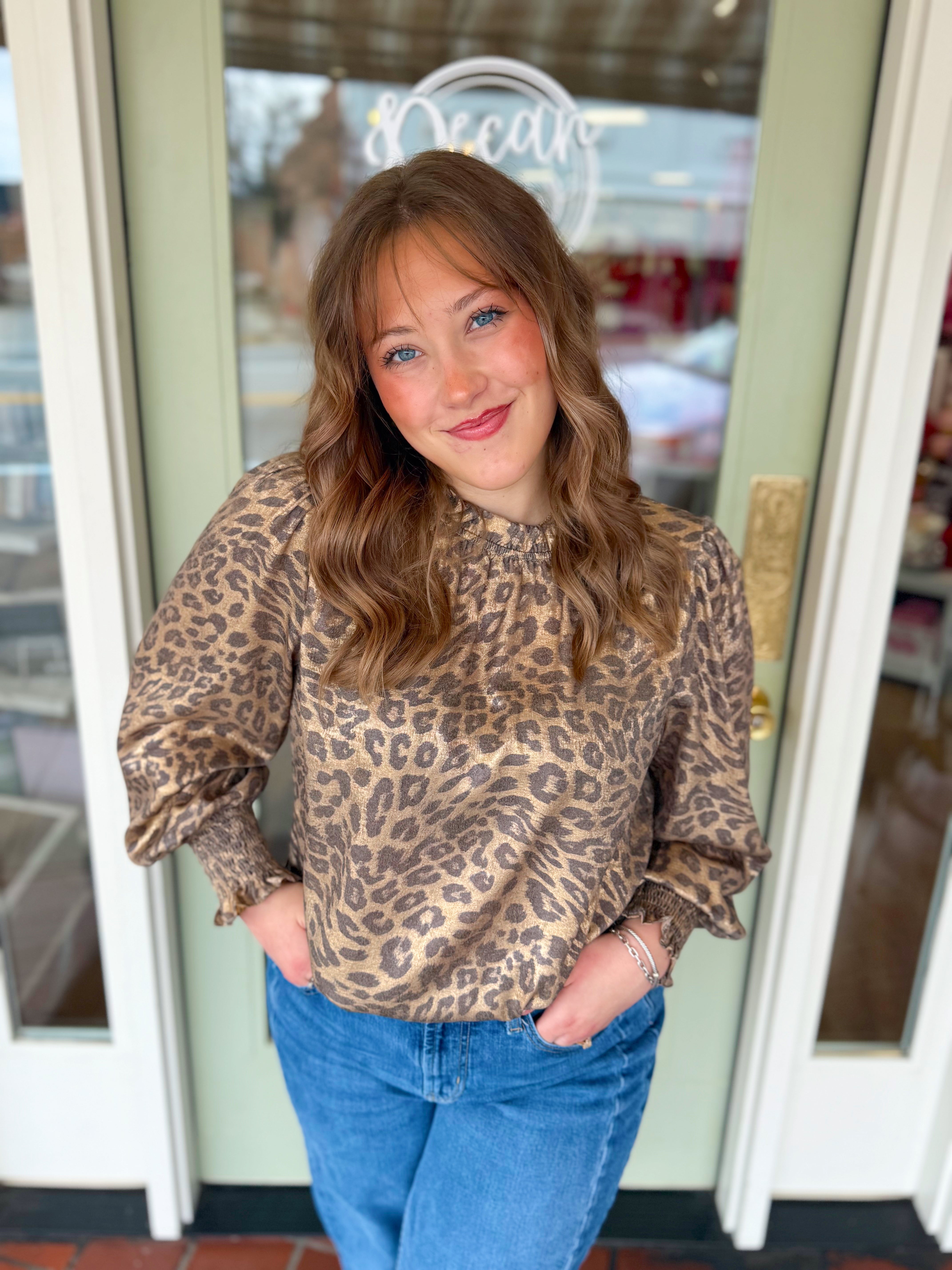 The Alexa Leopard Top