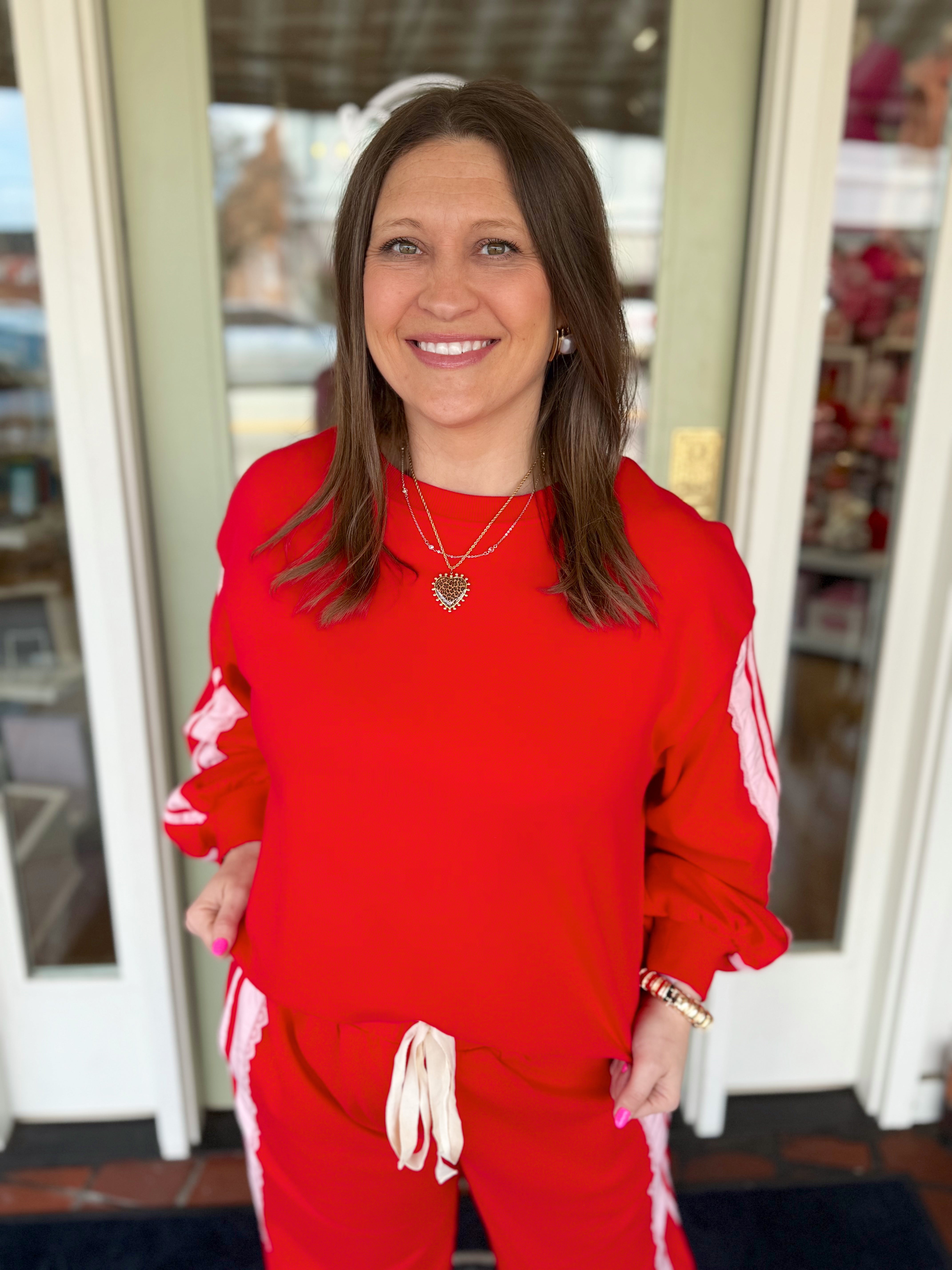 The Brinley Lace Trim Top