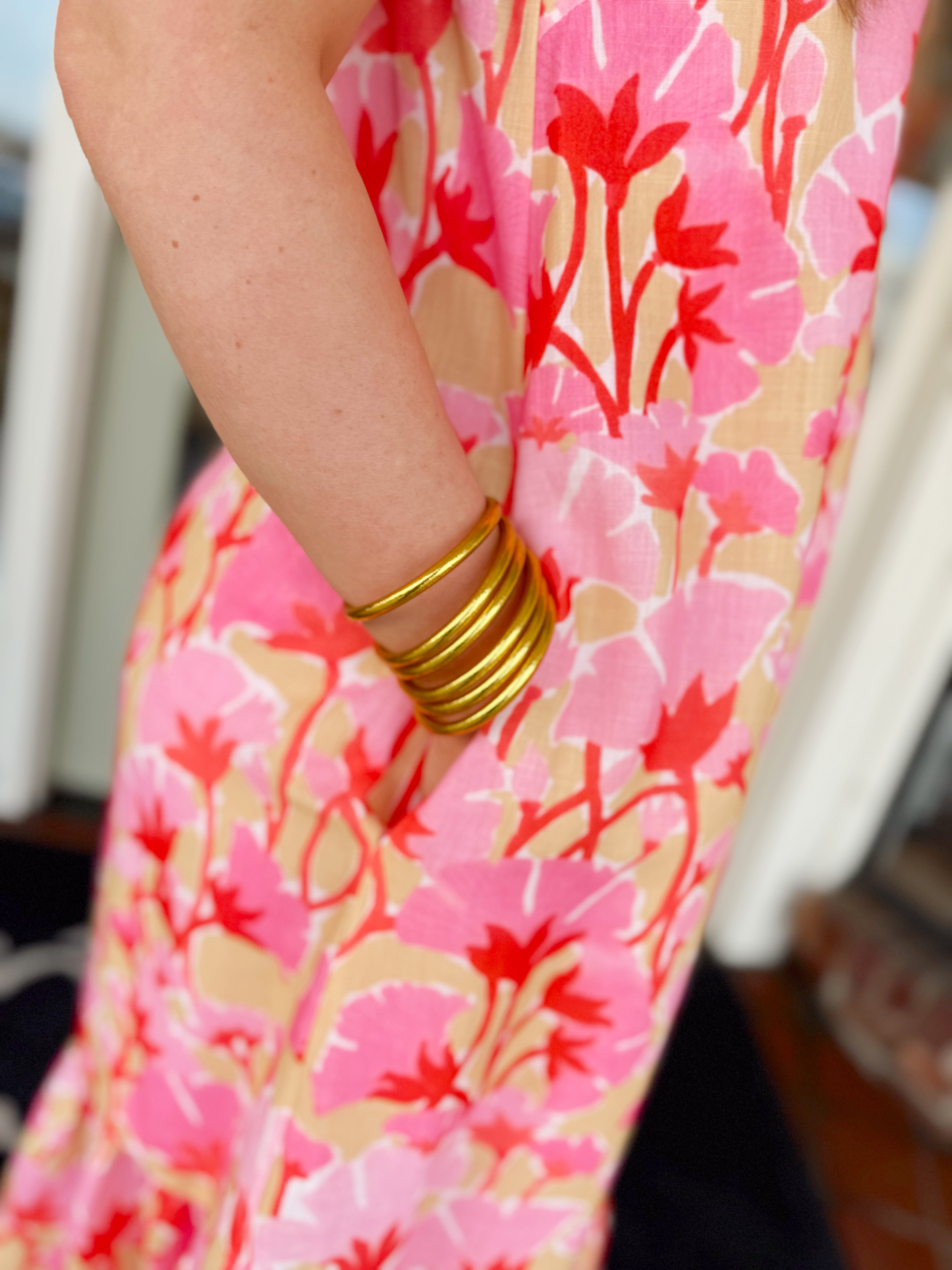 The Ember Bloom Midi Dress