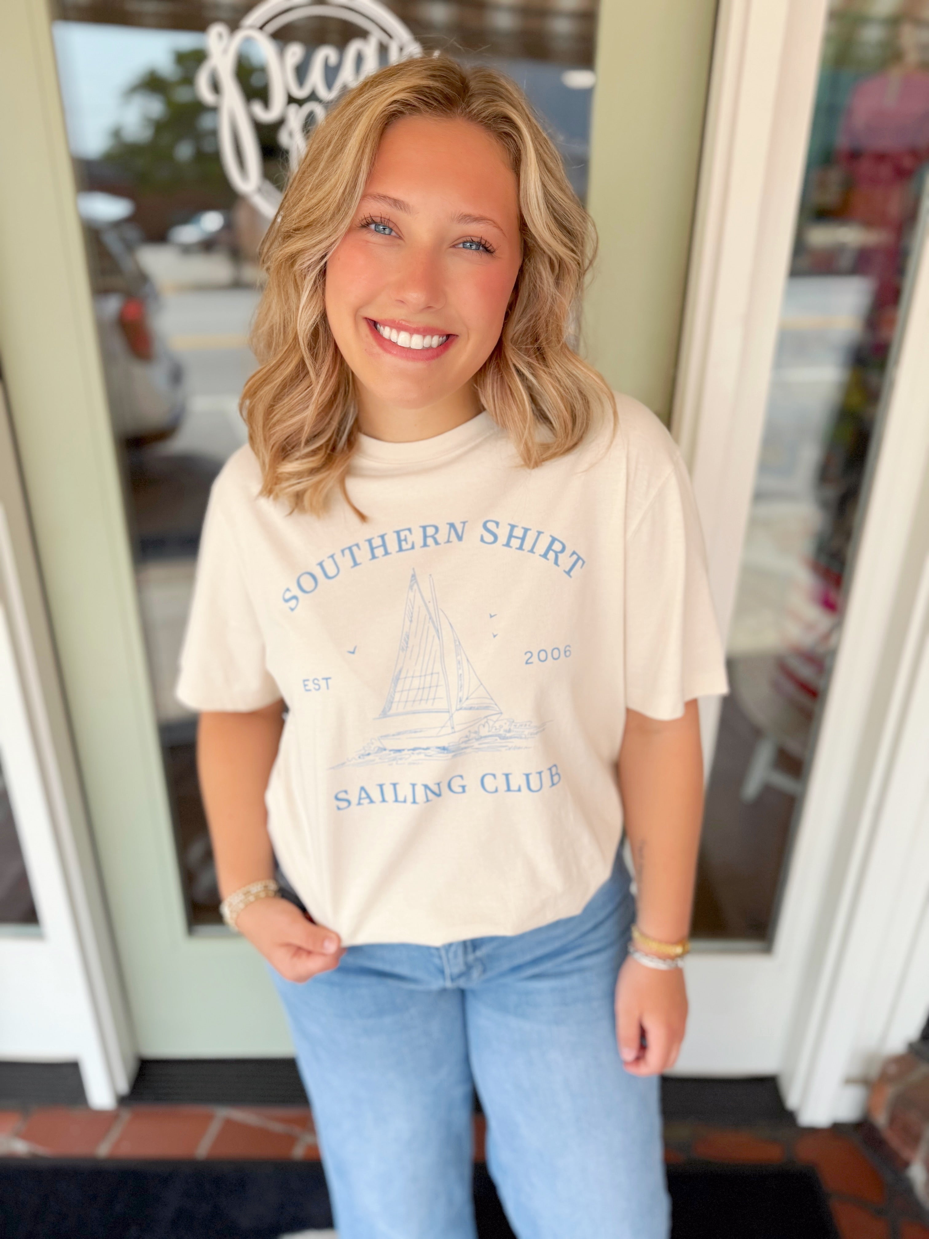 Sailing Club Tee in Moonlight By Southern Shirt Co.