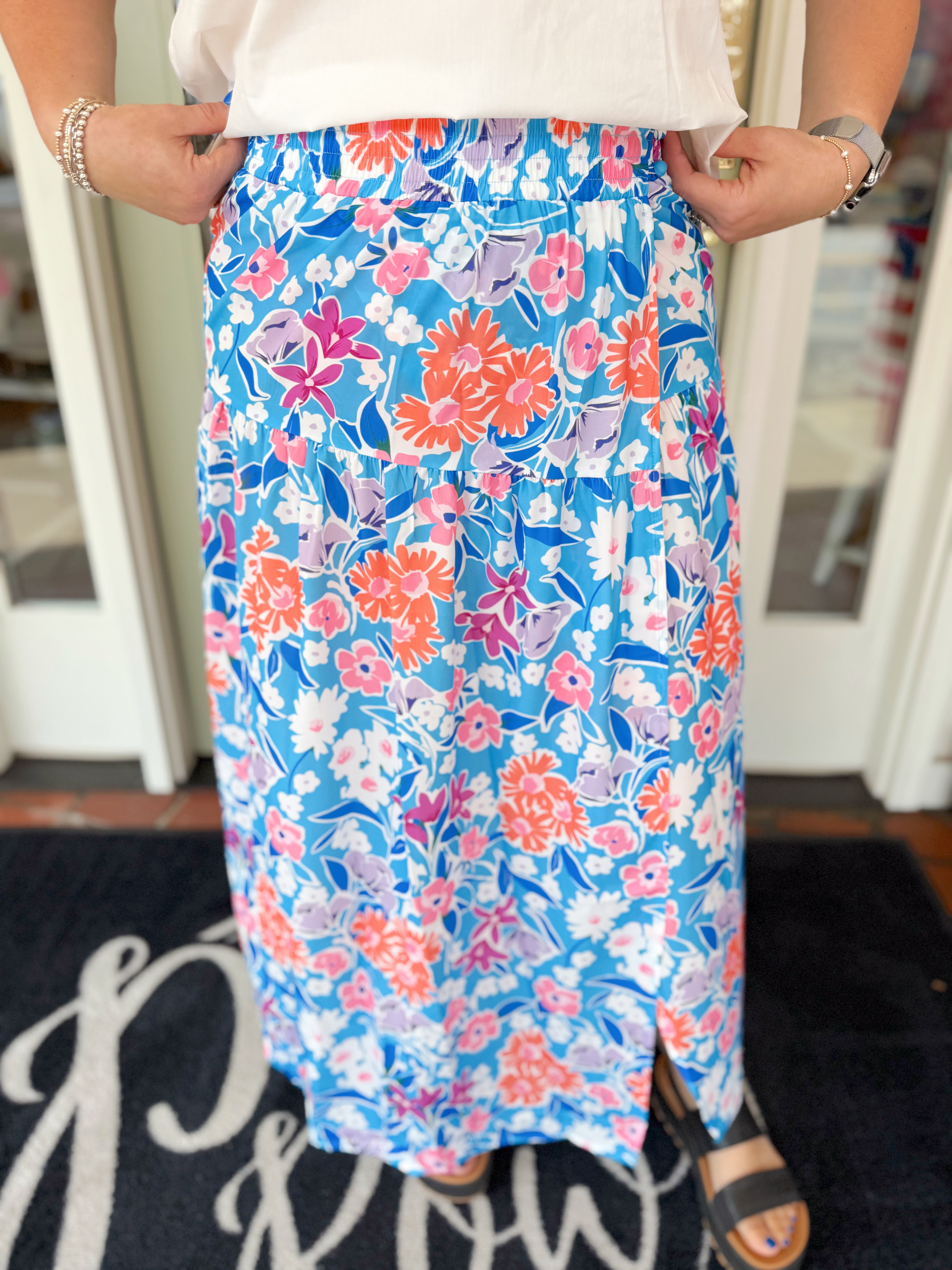 Thought I Told You Floral Wrap Skirt