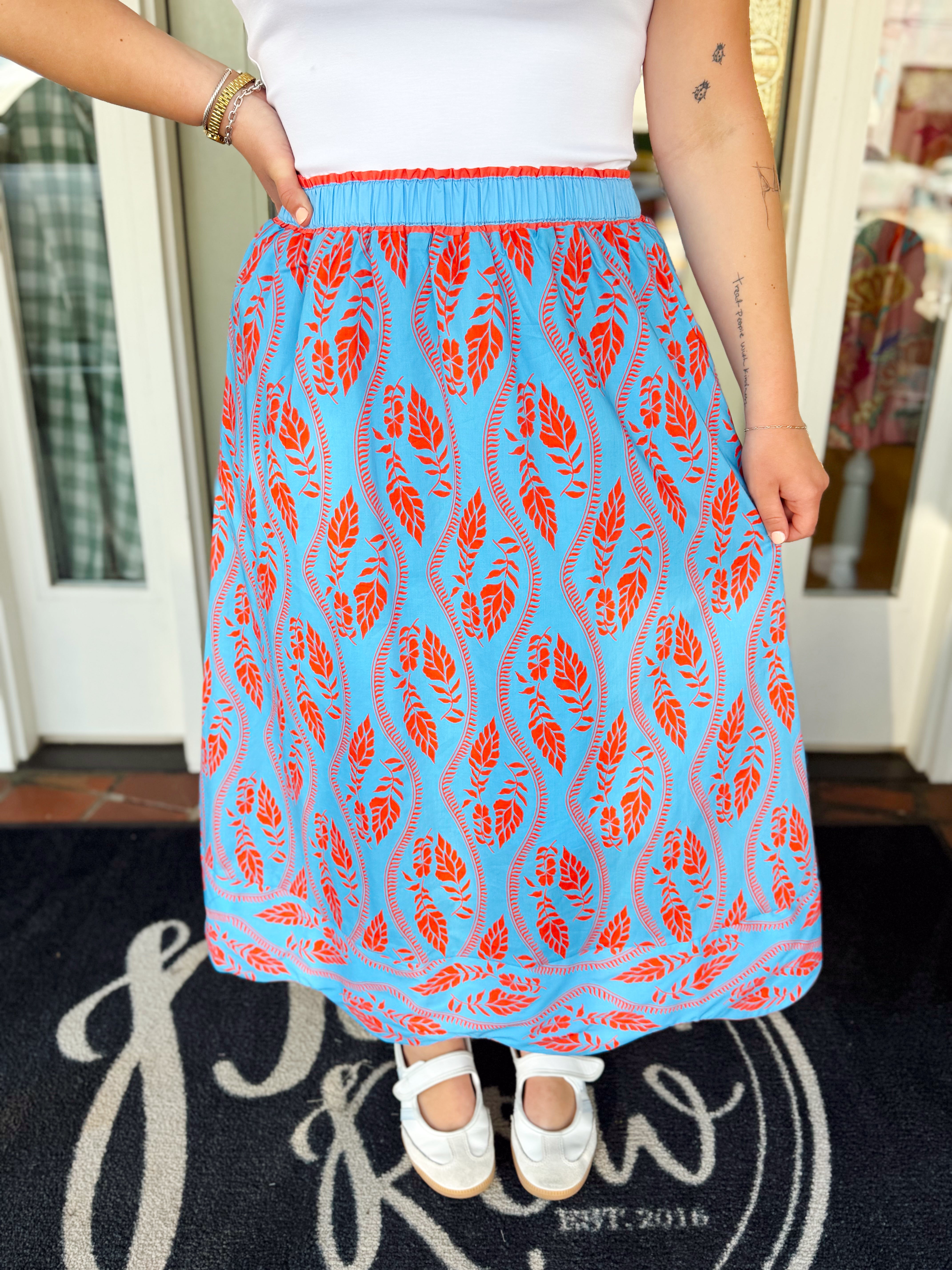 The Adele Scallop Hem Maxi Skirt