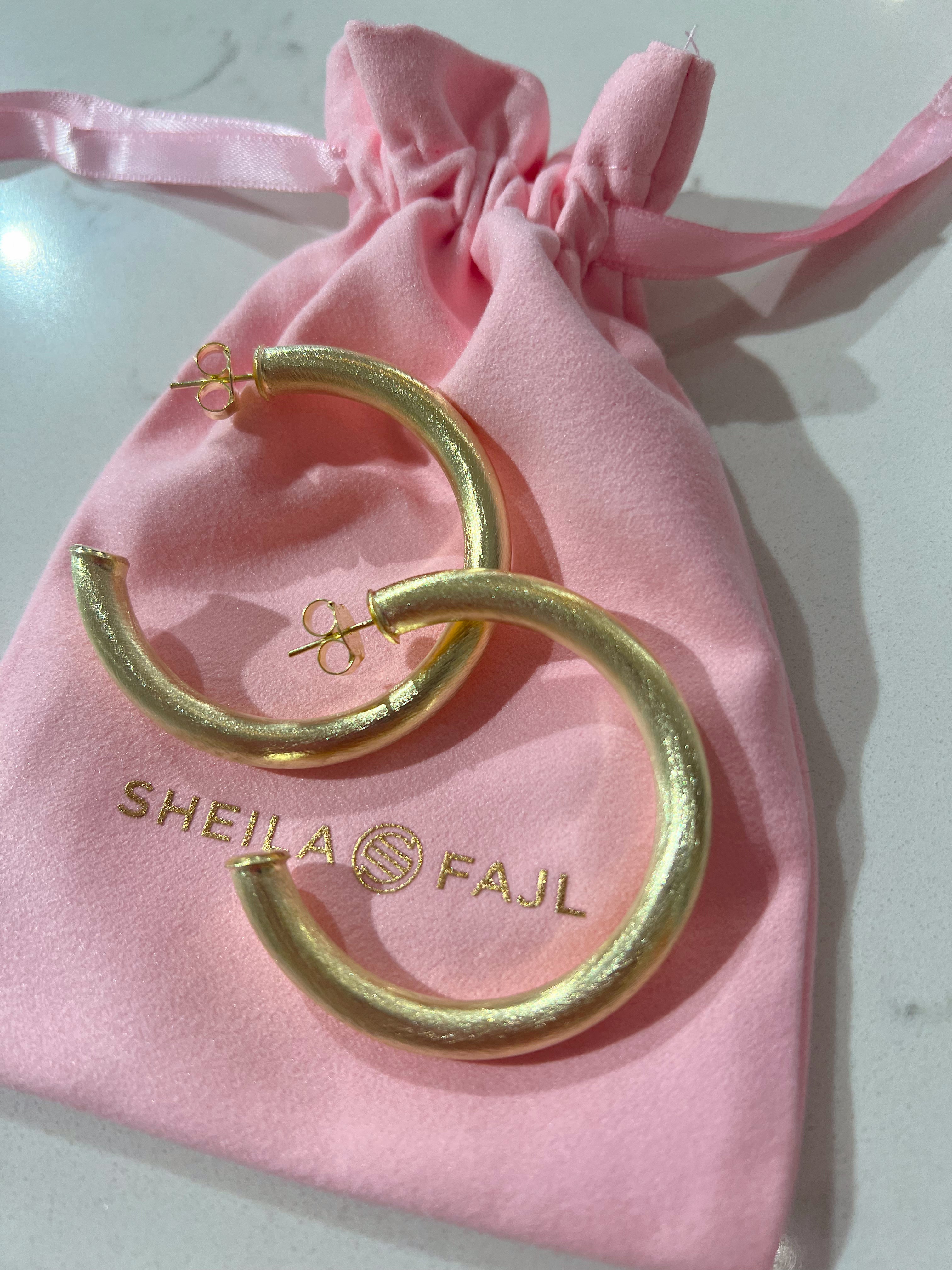 Small Arlene Hoops by Sheila Fajl