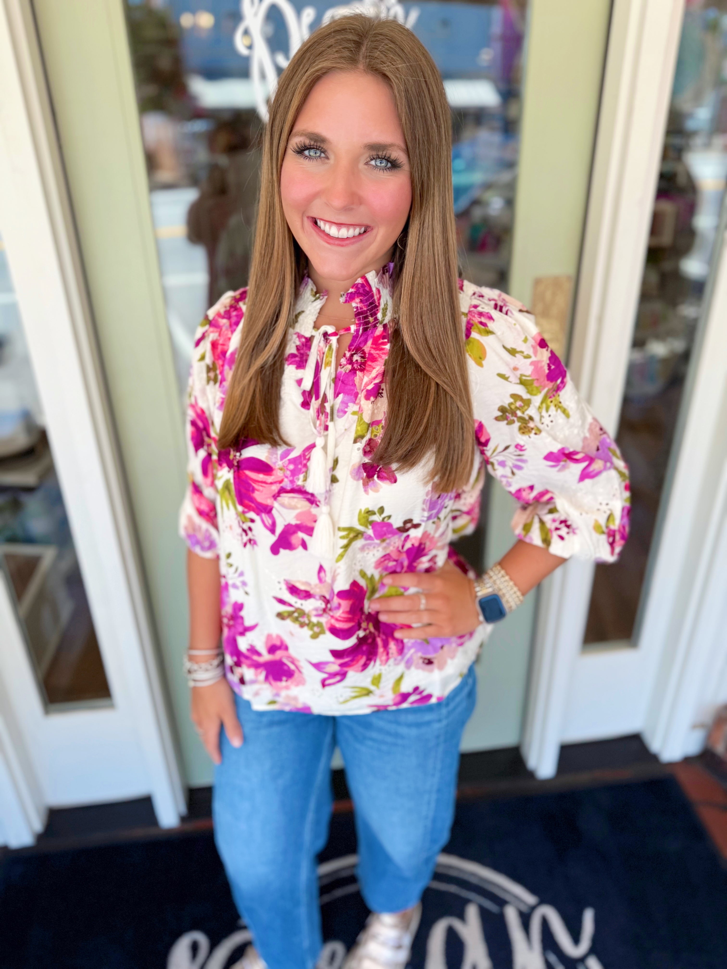 The Claire Floral Top