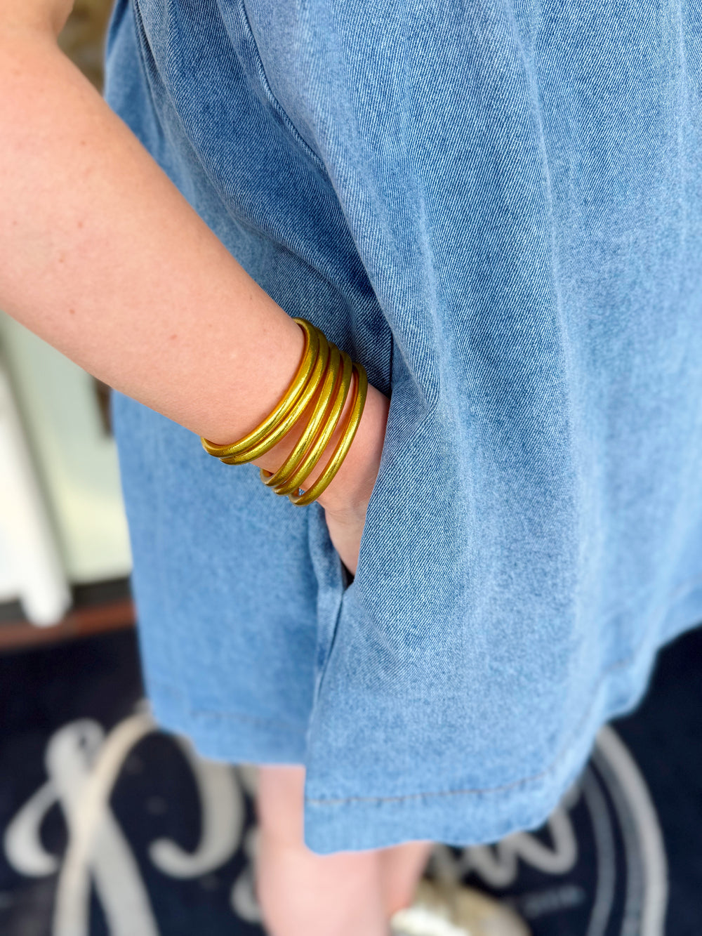 The Taylor Denim Flare Dress