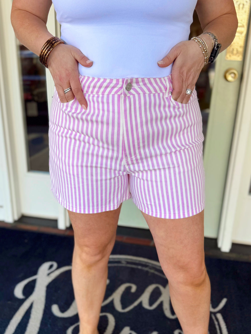 The Amelia Striped Shorts