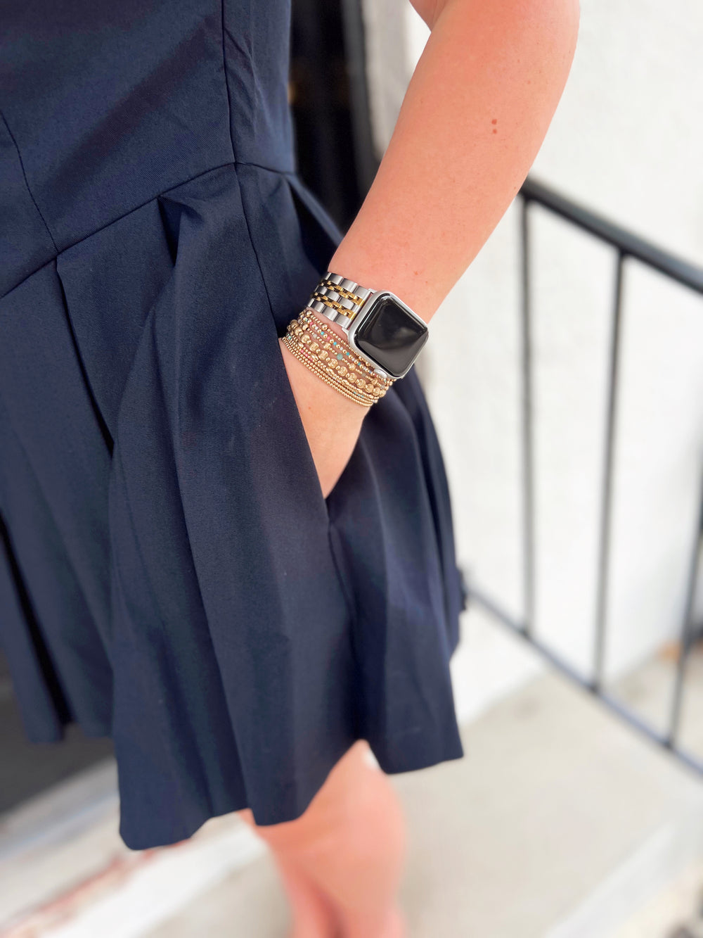 The Kathryn Pleated Mini Dress