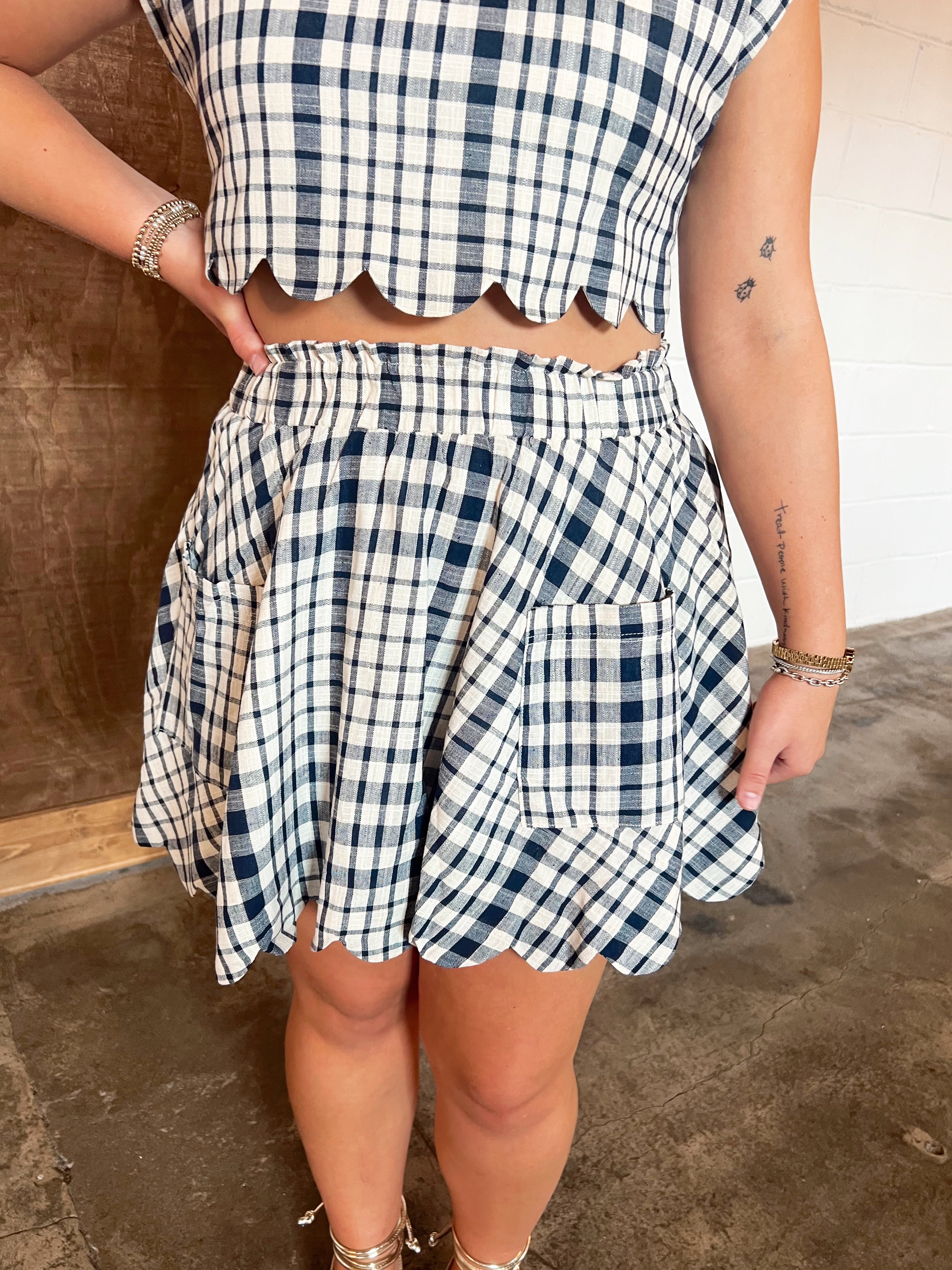 The Ellen Gingham Skirt
