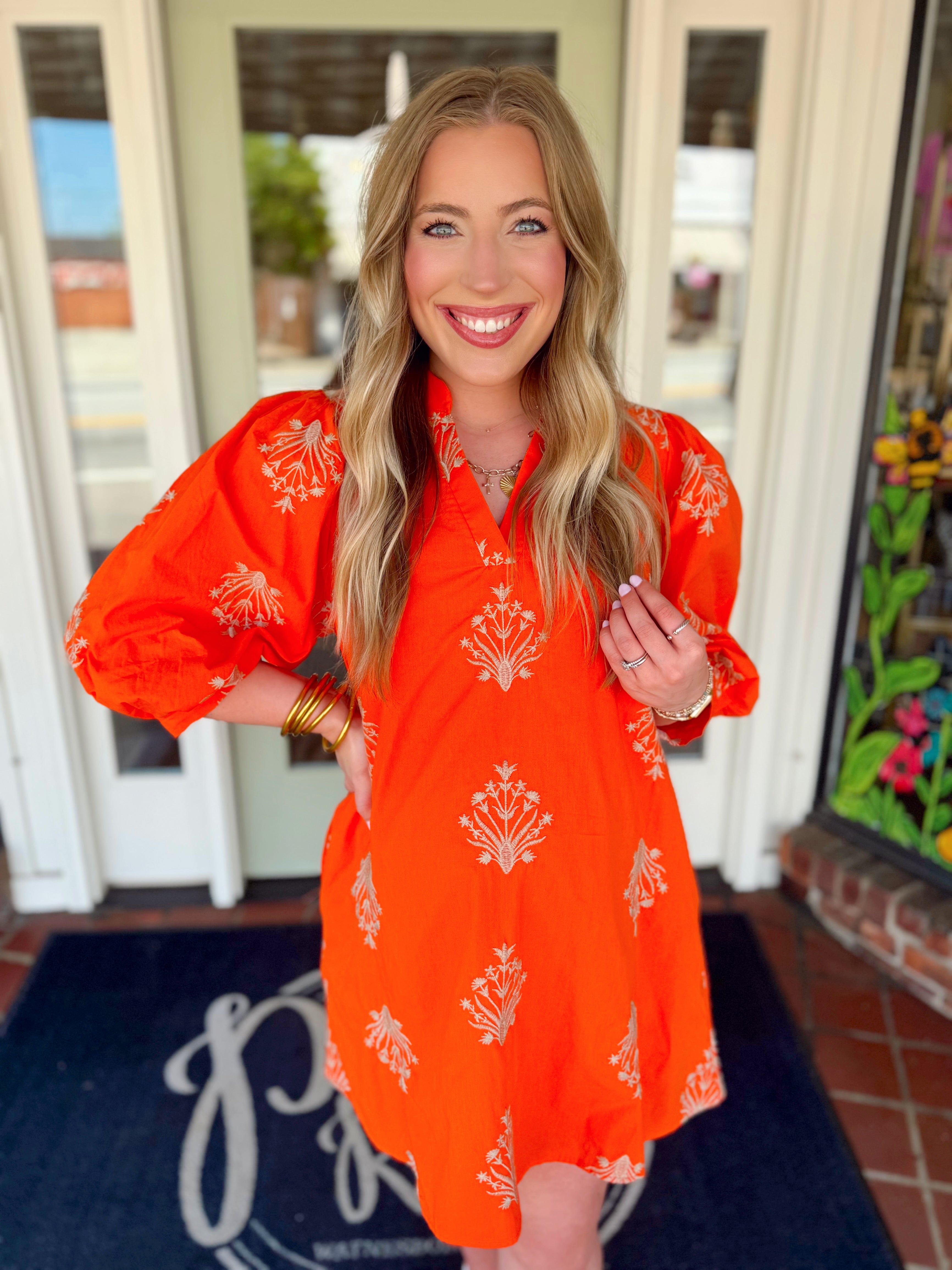 The Marissa Embroidered Mini Dress