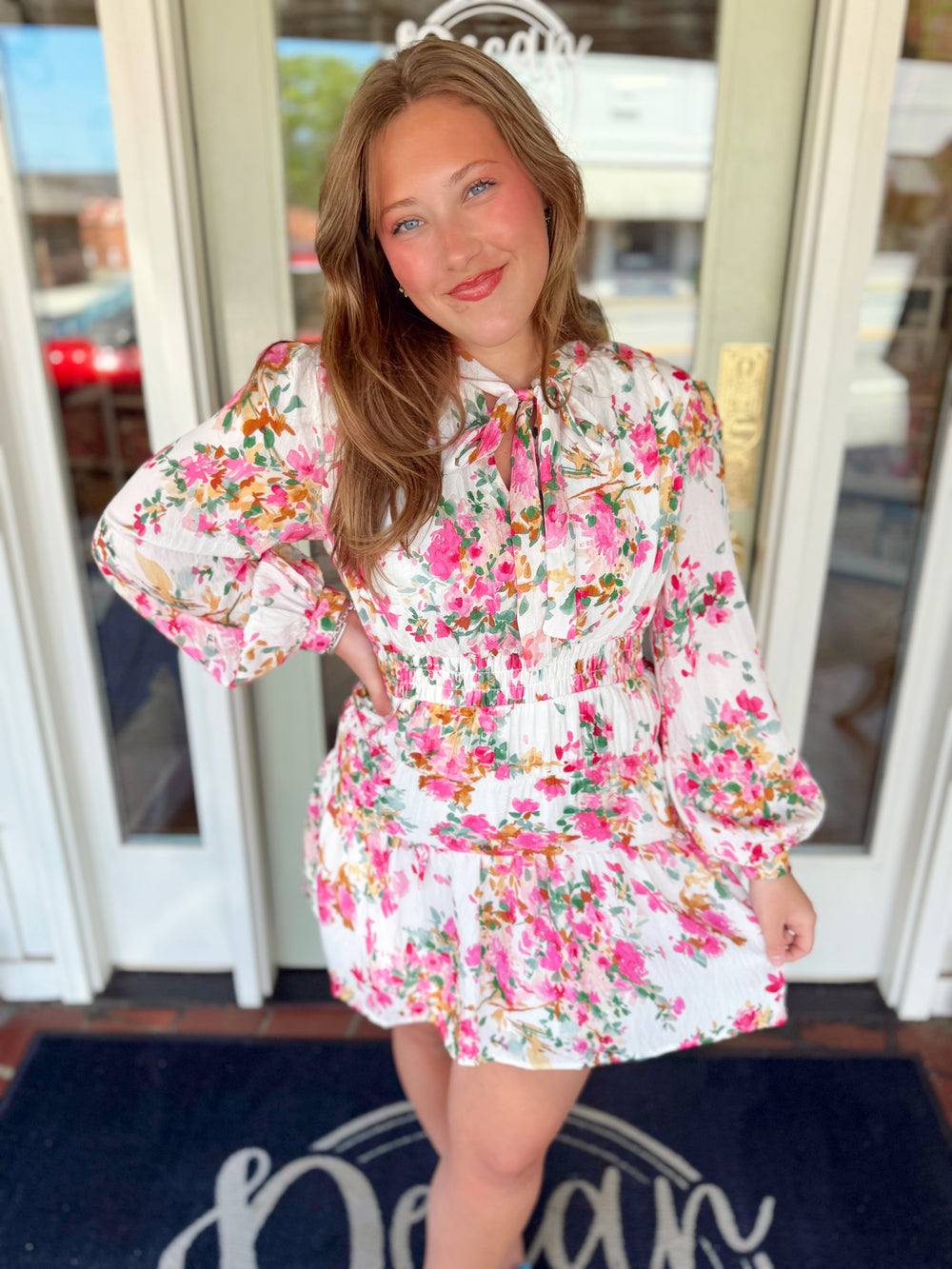 The Arlene Floral Mini Dress (S-L)