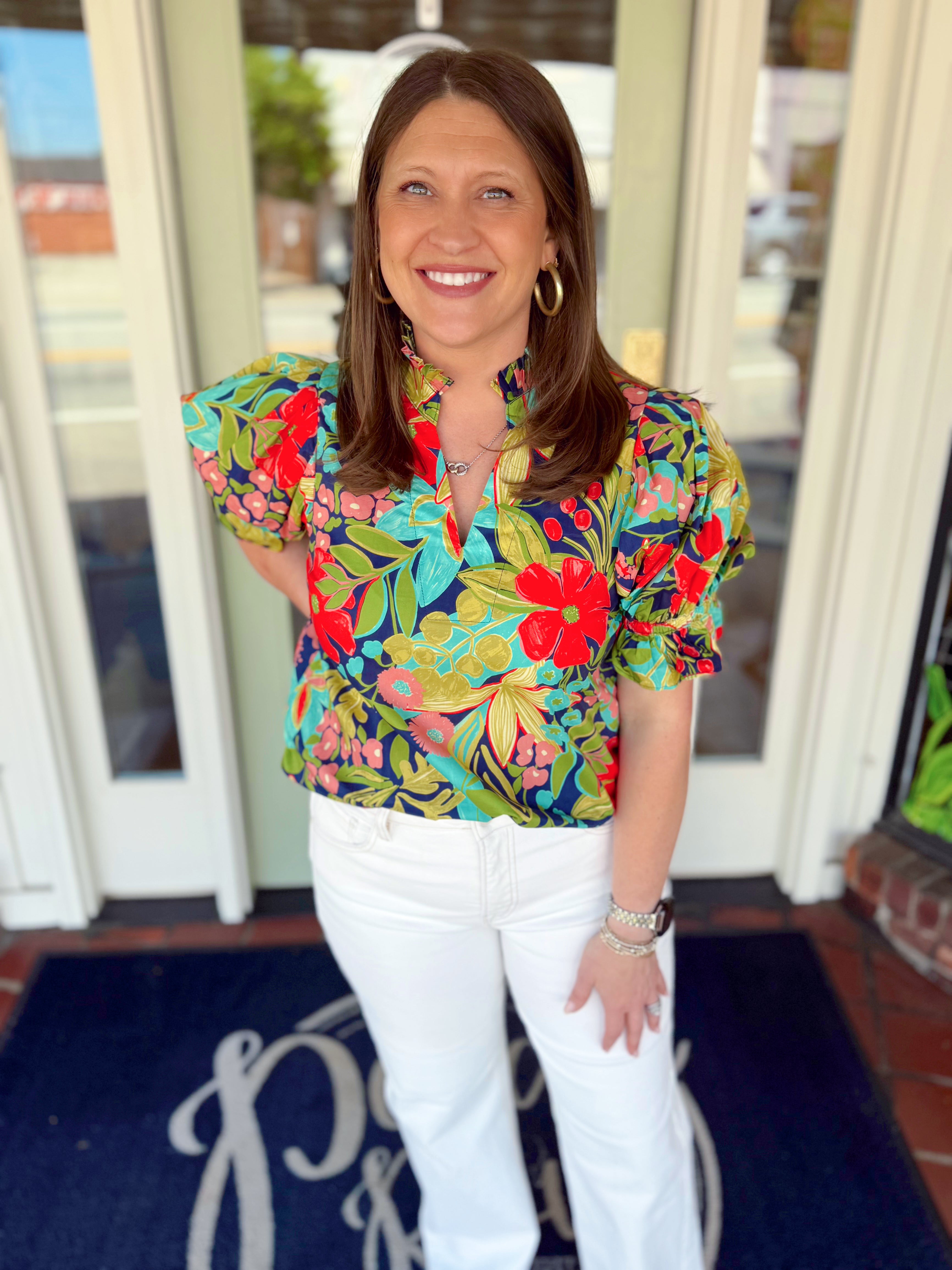 The Mary Kate Floral Top