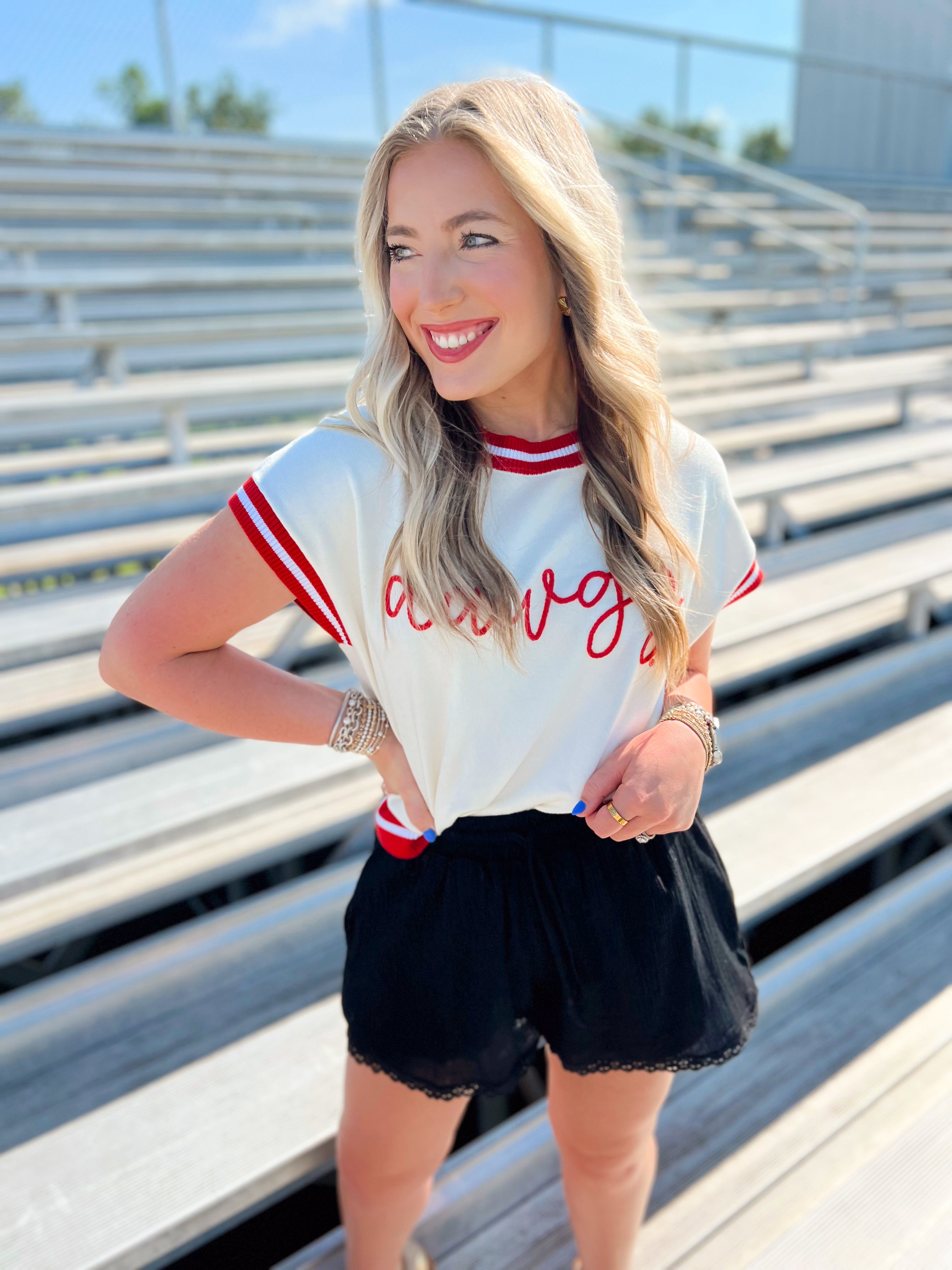 The Dawgs Embroidered Varsity Sweater