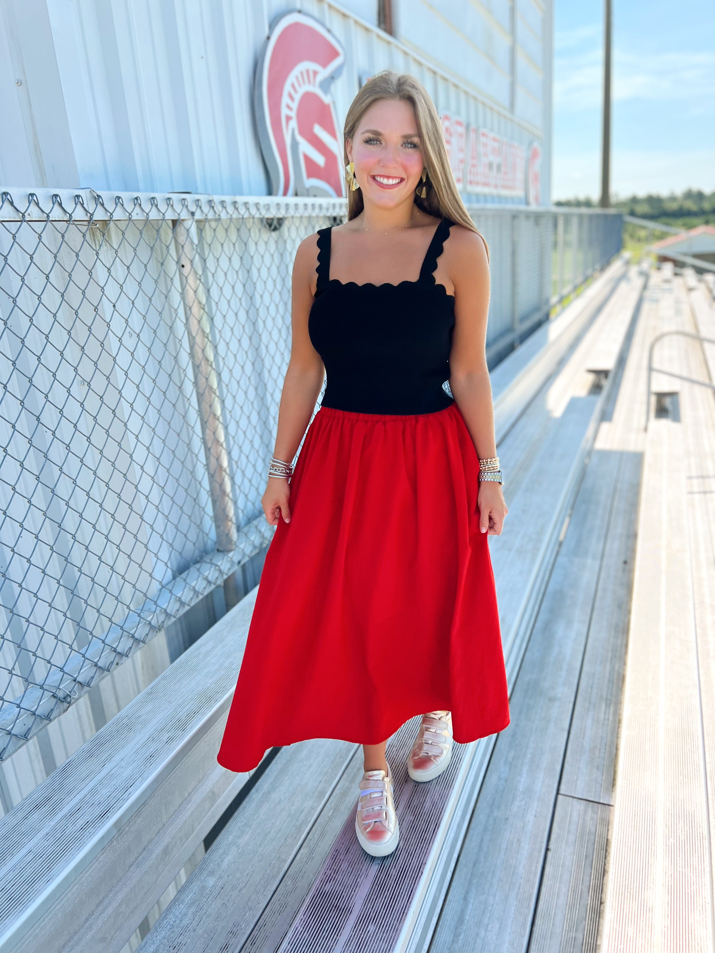 The Raina Scalloped Knit Top