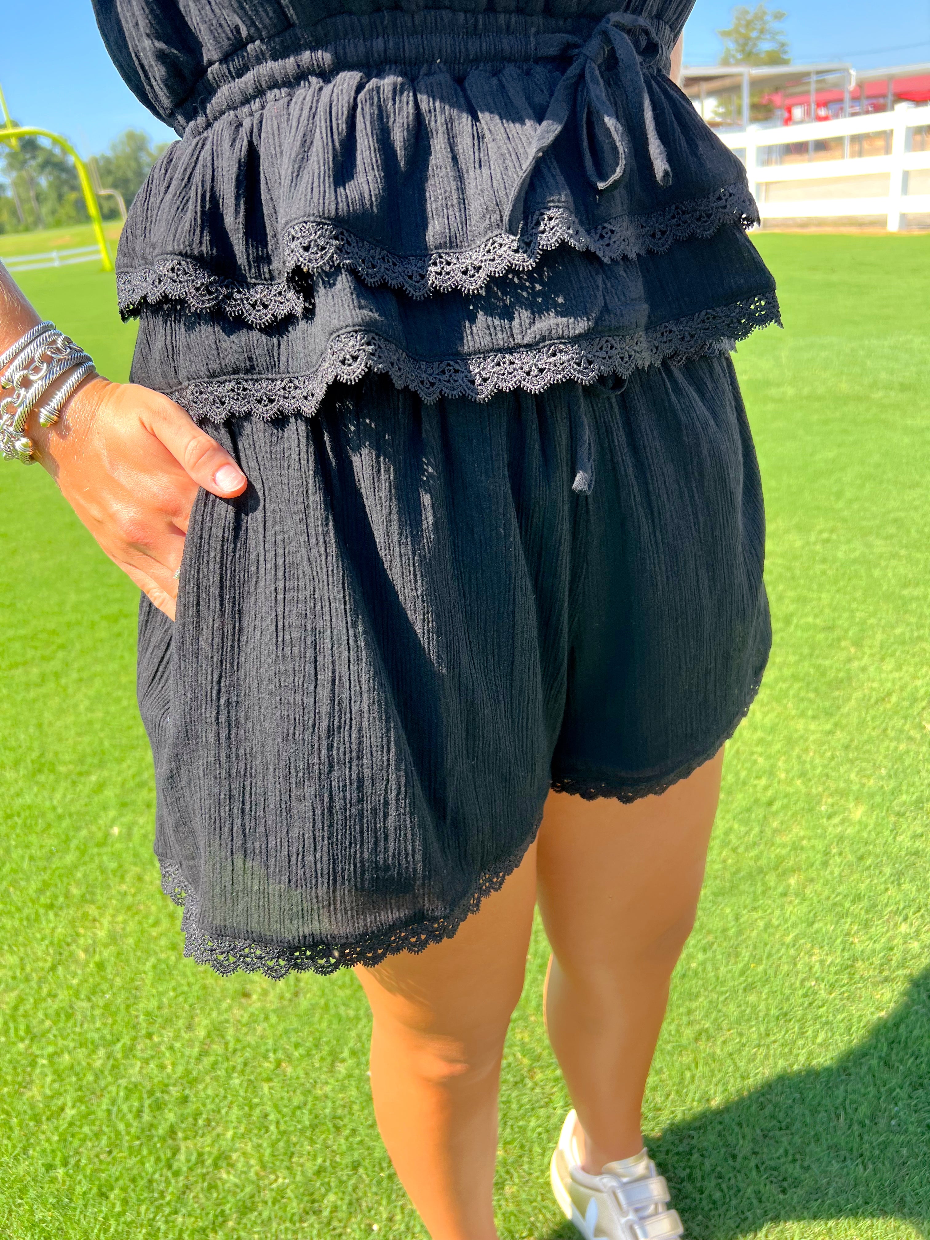 The Emery Embroidered Shorts