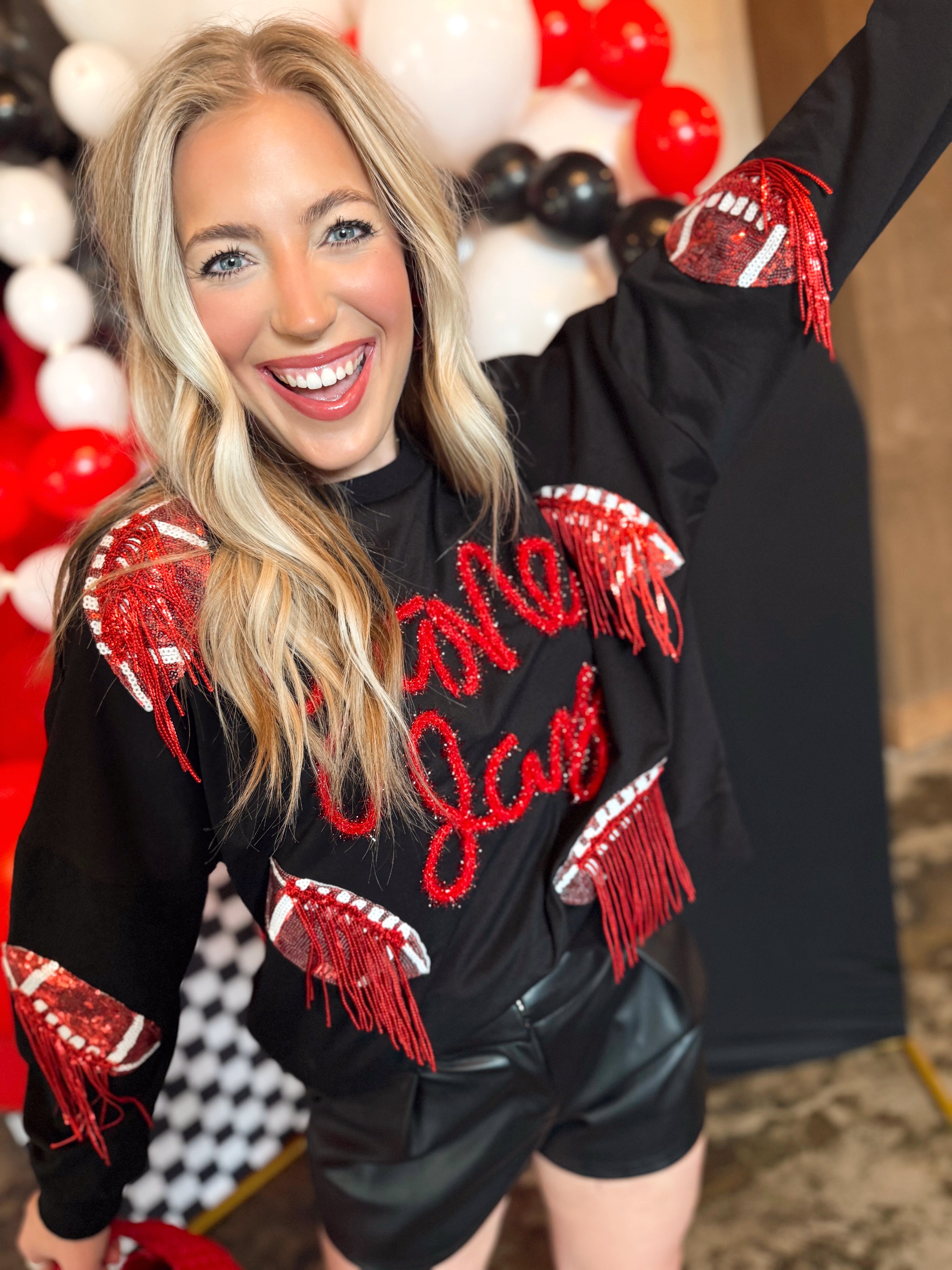 Sequin Game Day Sweatshirt